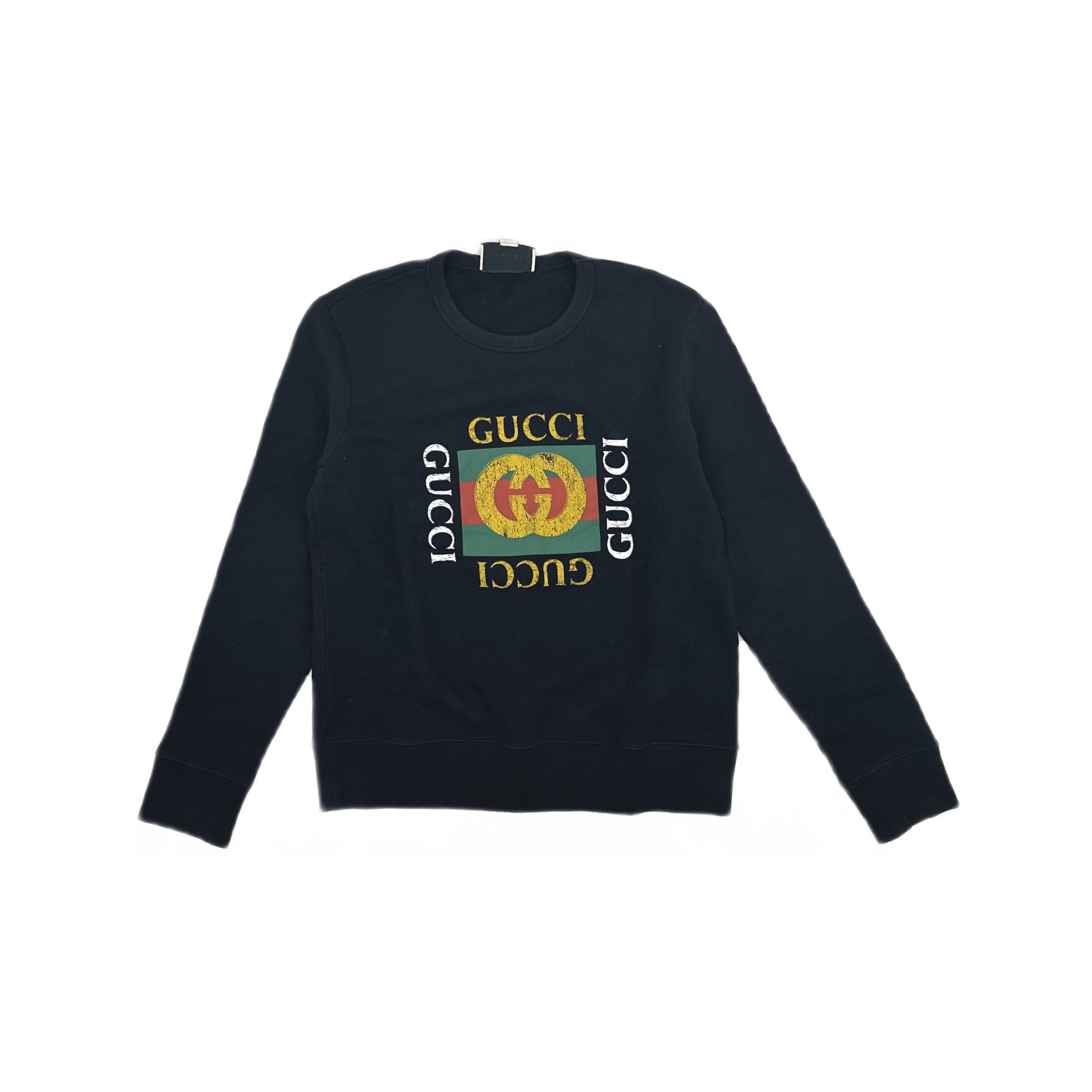 Gucci Gucci Logo Print Crewneck Sweatshirt Size M Size US M / EU 48-50 / 2 - 2 Thumbnail
