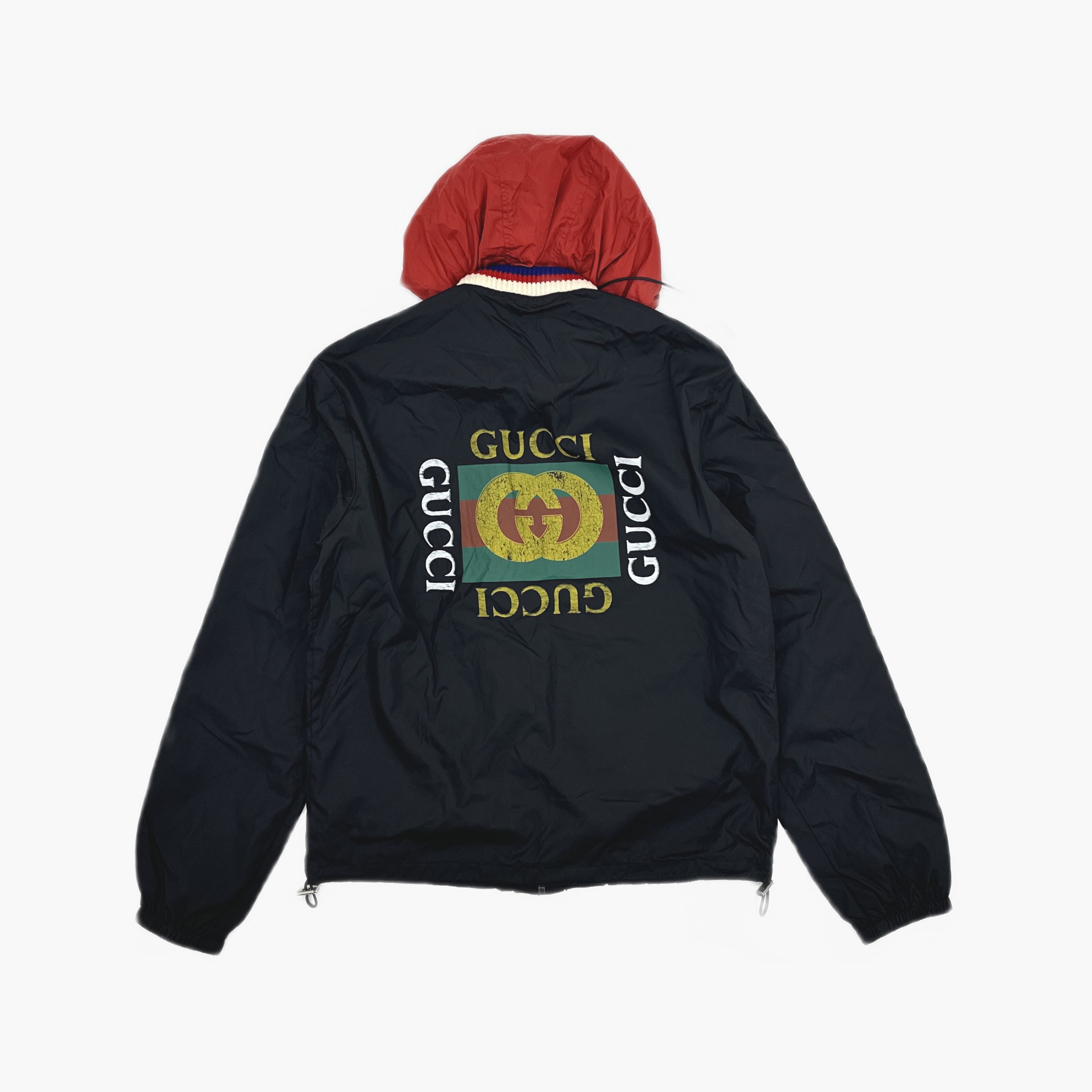 Gucci Gucci Logo Print Hooded Nylon Jacket Size 46 Size US S / EU 44-46 / 1 - 3 Thumbnail