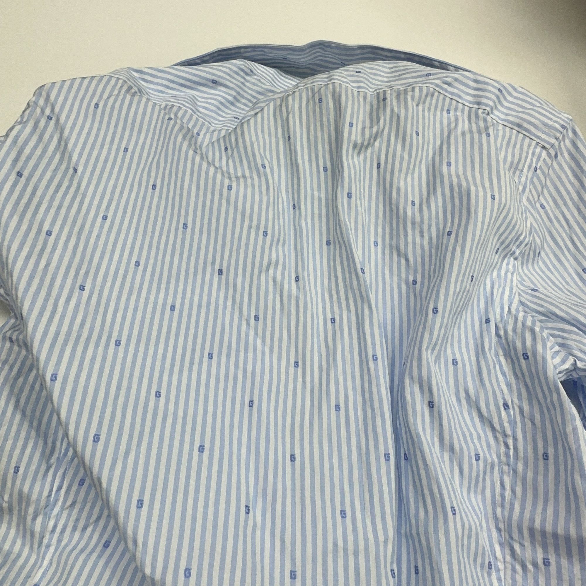 Gucci Gucci Striped Square G Fil-Coupe Shirt US S Size US S / EU 44-46 / 1 - 6 Thumbnail