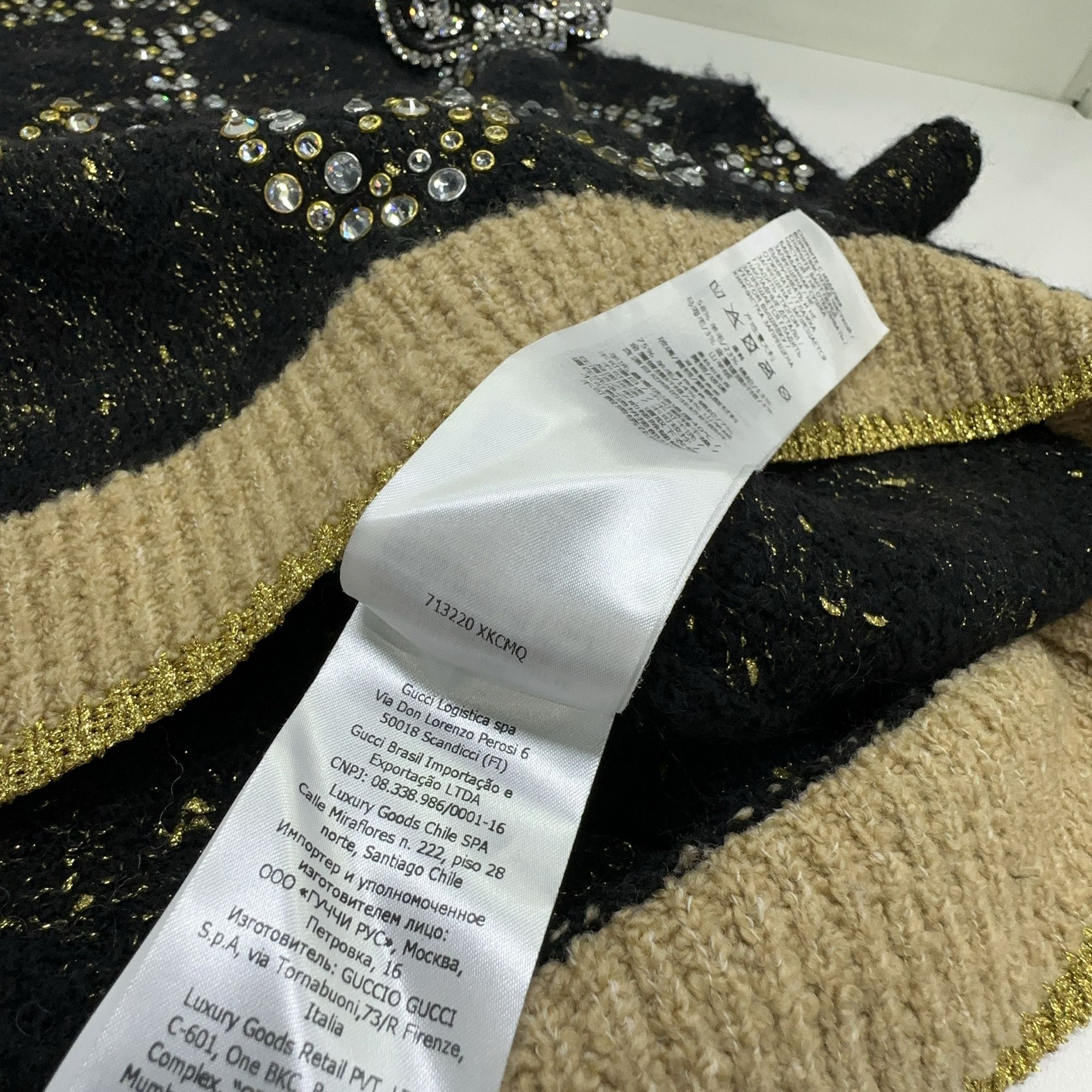 Gucci Gucci Crystal Embellished GG Sweater L Size L / US 10 / IT 46 - 4 Thumbnail