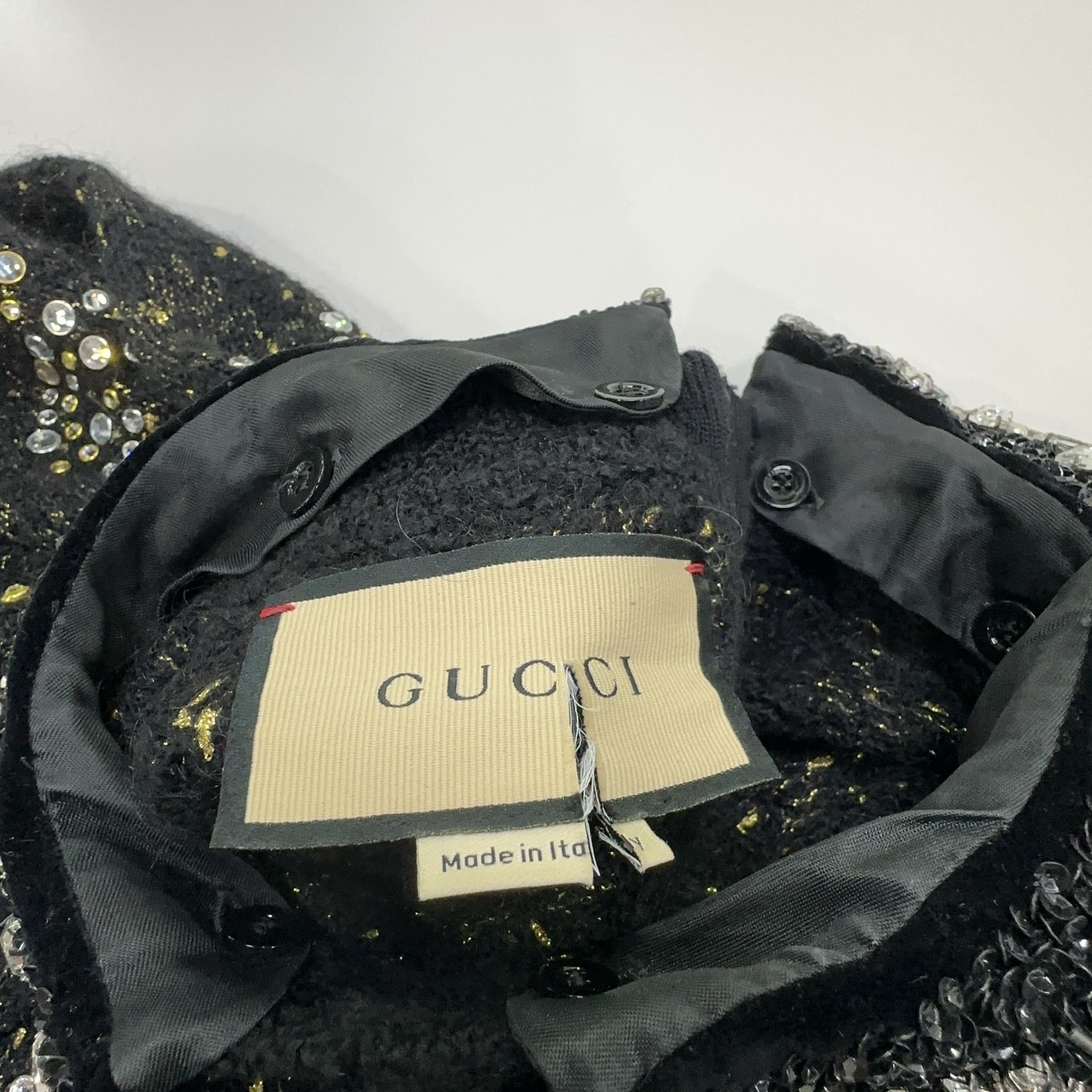 Gucci Gucci Crystal Embellished GG Sweater L Size L / US 10 / IT 46 - 7 Thumbnail
