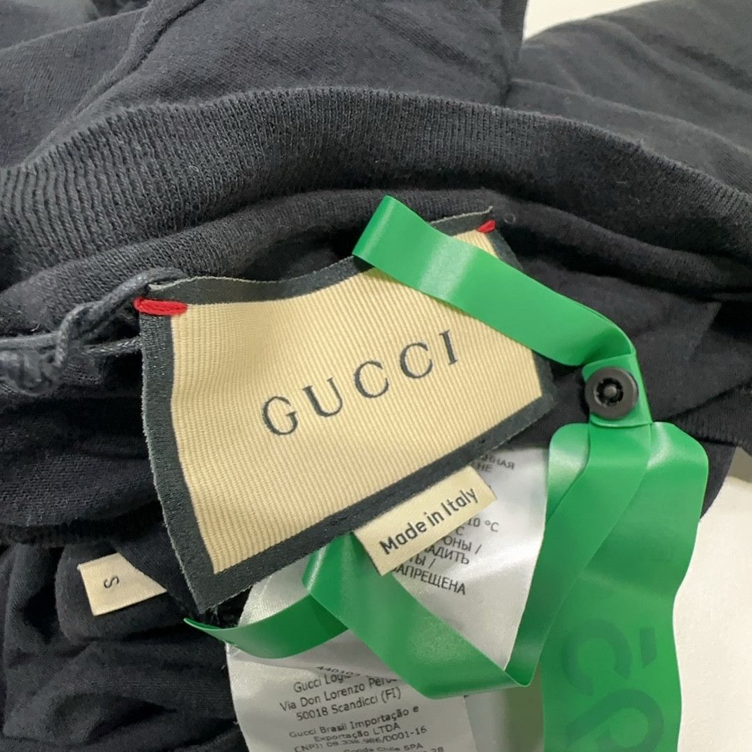 Gucci Gucci Logo Belt Print Cotton Silk T-Shirt S Size US S / EU 44-46 / 1 - 7 Thumbnail