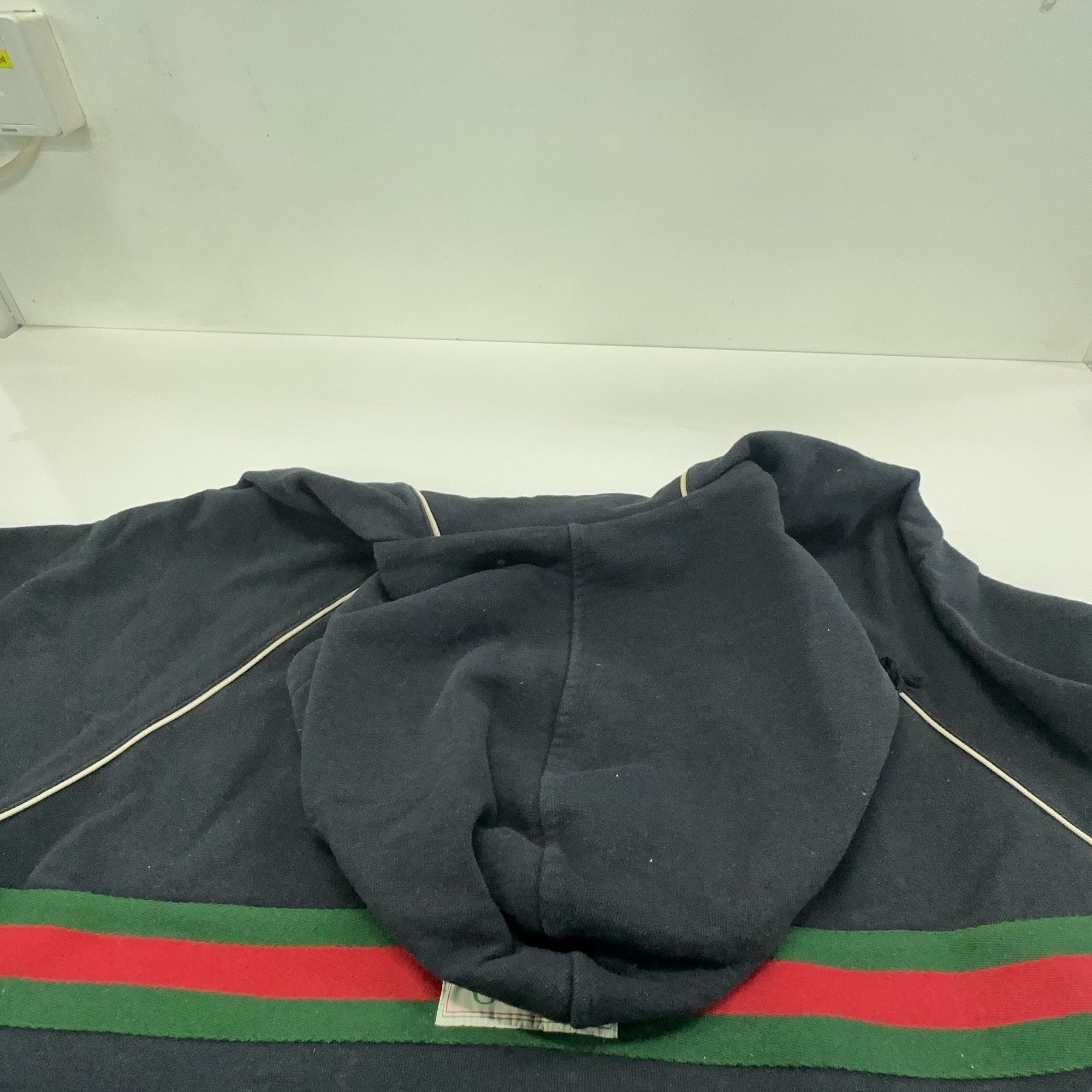 Gucci Gucci Web Stripe Half-Zip Hoodie Size S Size US S / EU 44-46 / 1 - 7 Thumbnail
