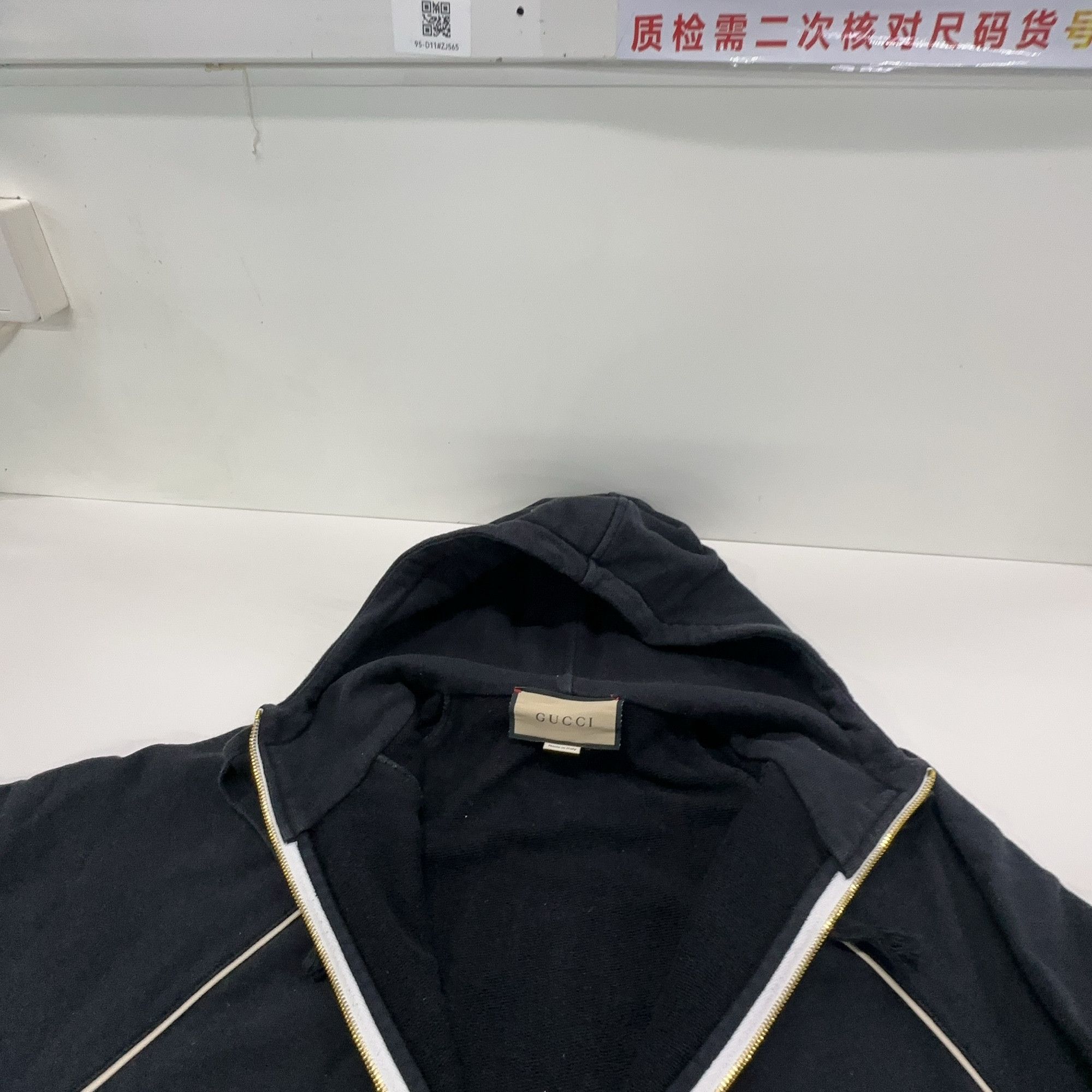 Gucci Gucci Web Stripe Half-Zip Hoodie Size S Size US S / EU 44-46 / 1 - 8 Thumbnail