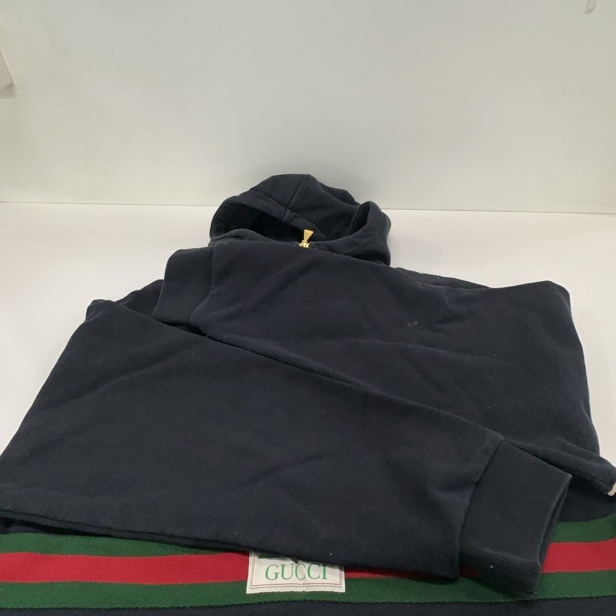 Gucci Gucci Web Stripe Half-Zip Hoodie Size S Size US S / EU 44-46 / 1 - 12 Thumbnail