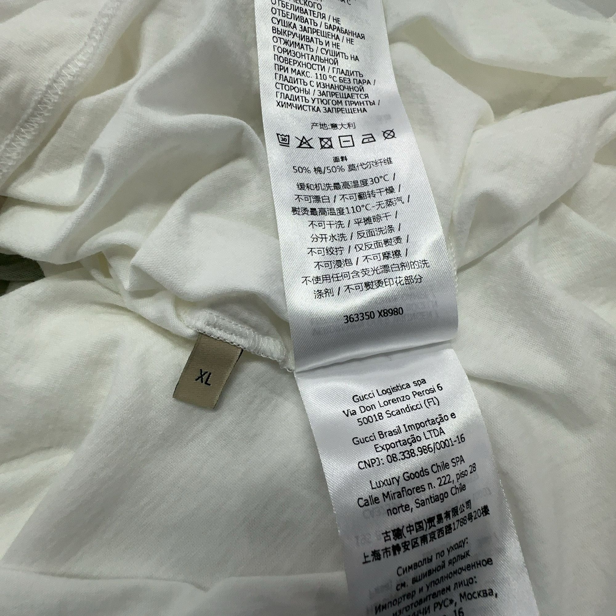 Gucci Gucci Watercolor GG Logo T-Shirt XL Size US XL / EU 56 / 4 - 5 Thumbnail