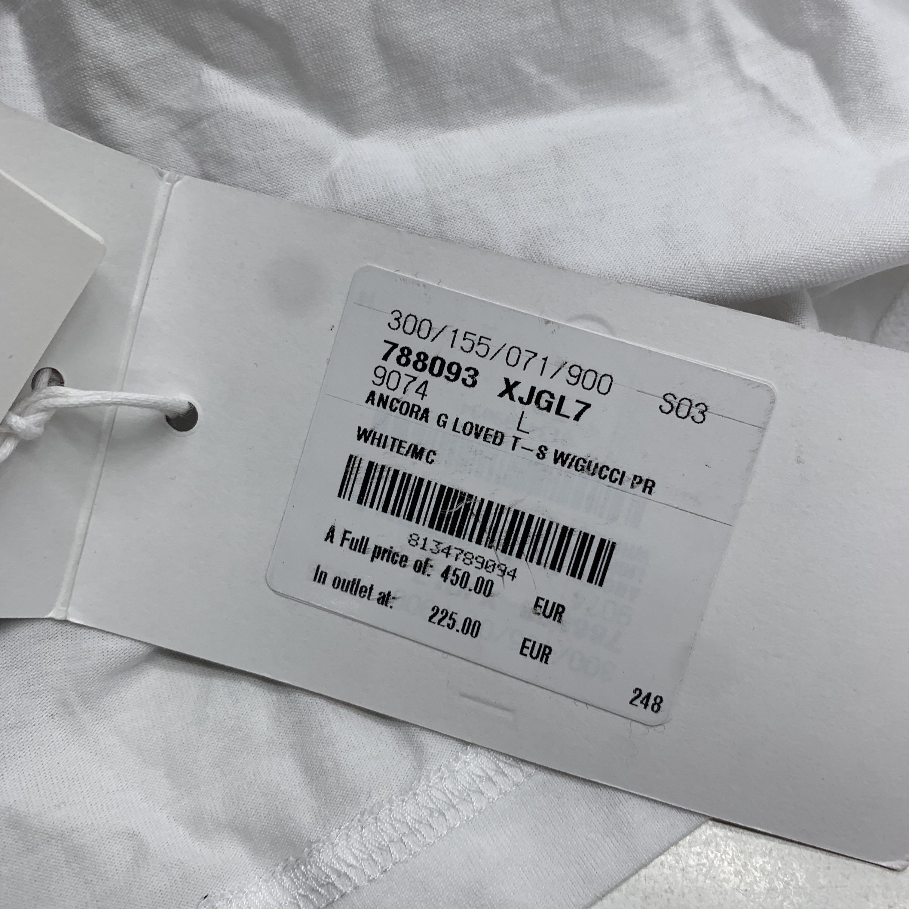 Gucci Gucci Logo Print Cotton T-Shirt White Size L Size L / US 10 / IT 46 - 5 Thumbnail