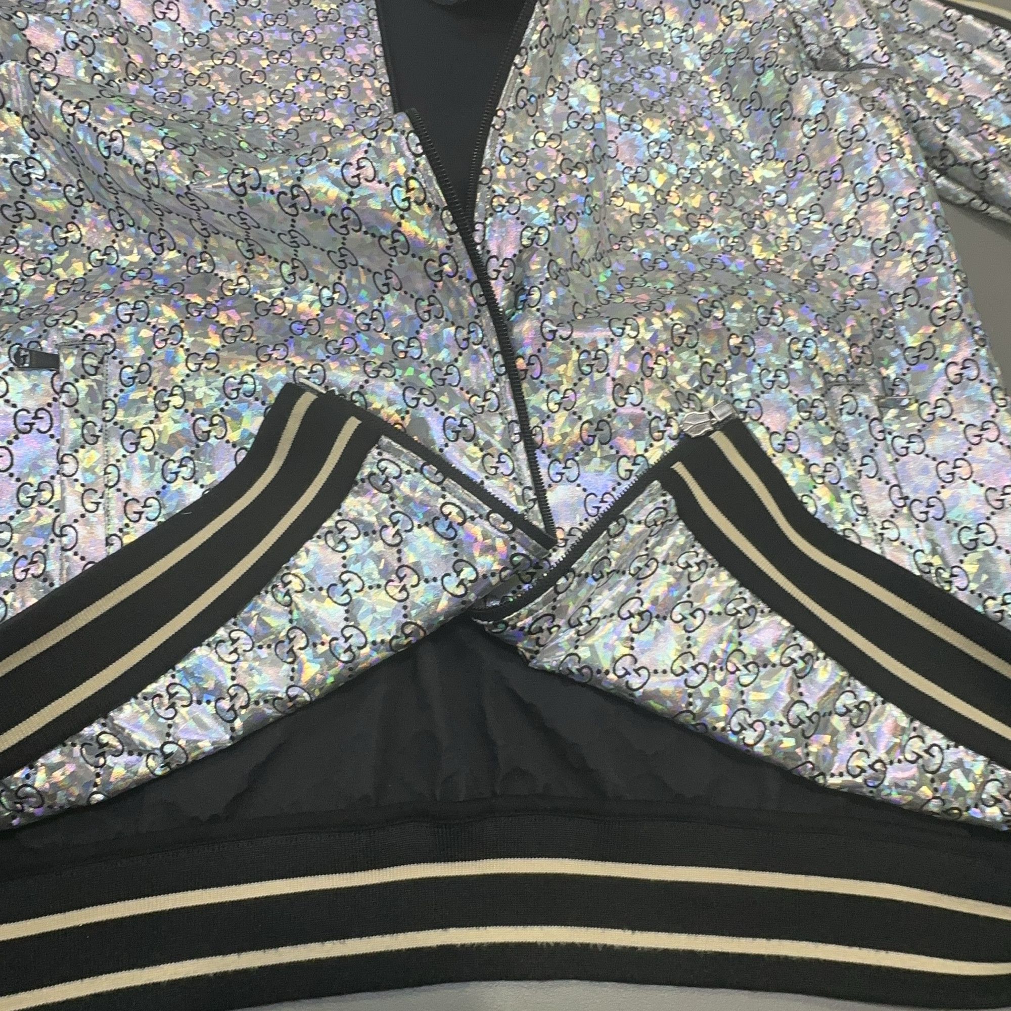 Gucci Gucci GG Laminated Nylon Track Jacket XS Size US XS / EU 42 / 0 - 9 Thumbnail
