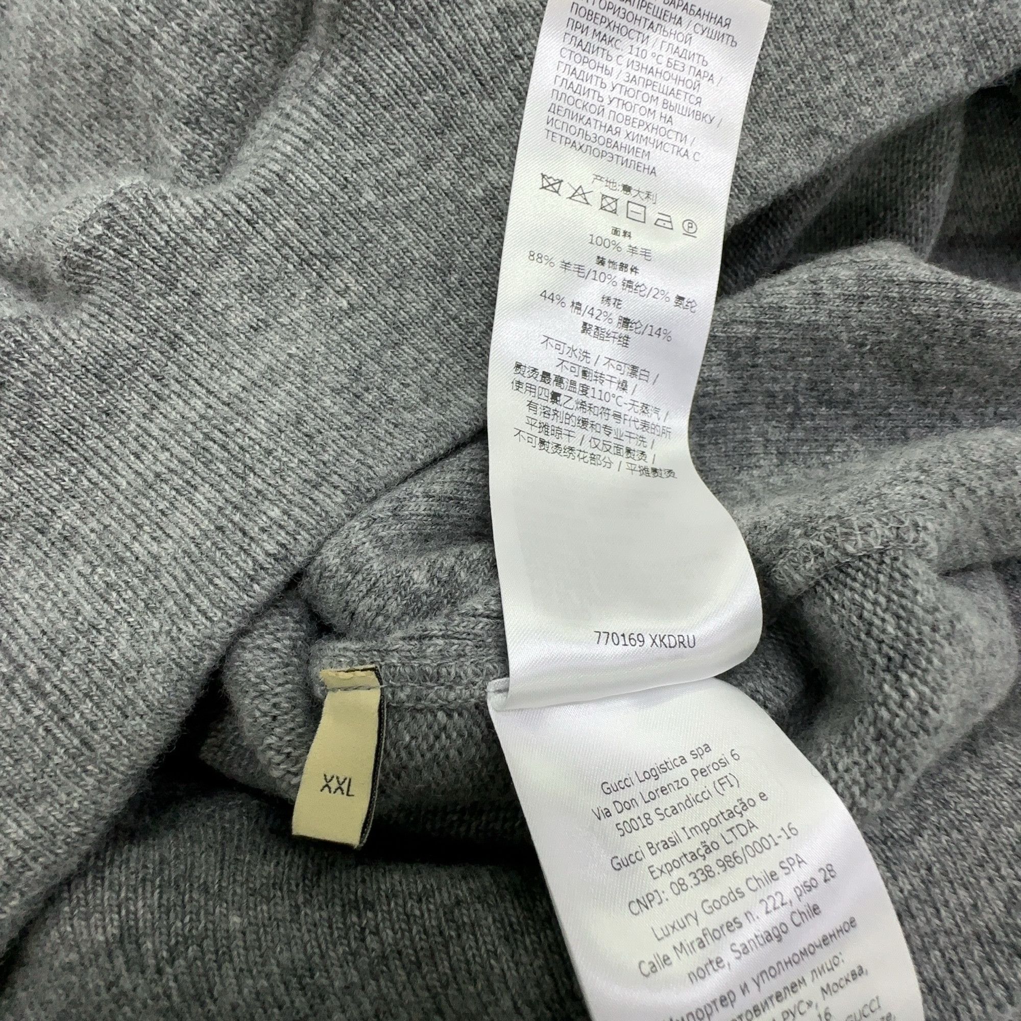 Gucci Gucci Pink Logo Wool Knit Hoodie XXL Size US XXL / EU 58 / 5 - 4 Thumbnail