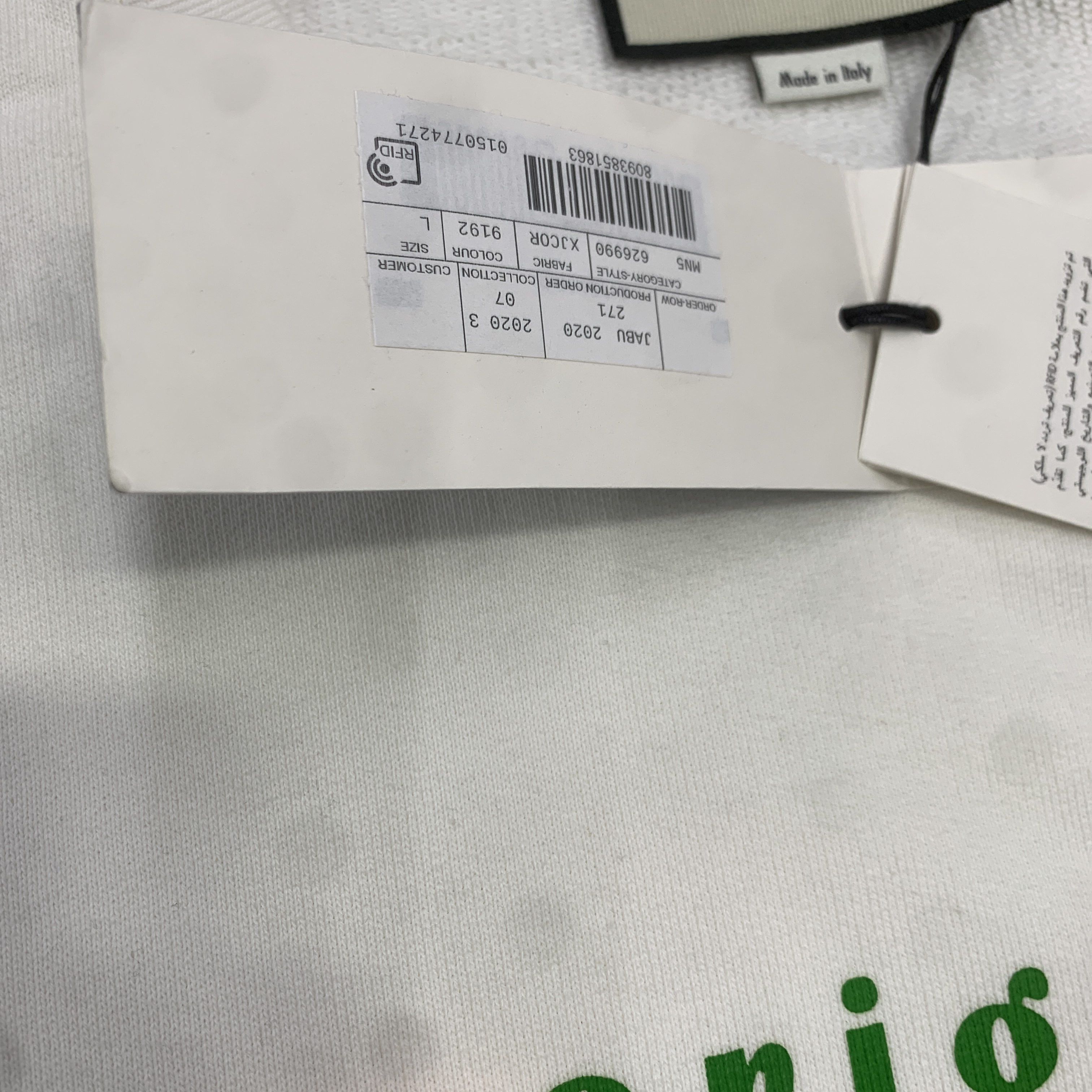 Gucci Gucci Original Logo Print Sweatshirt Size L Size US L / EU 52-54 / 3 - 5 Thumbnail