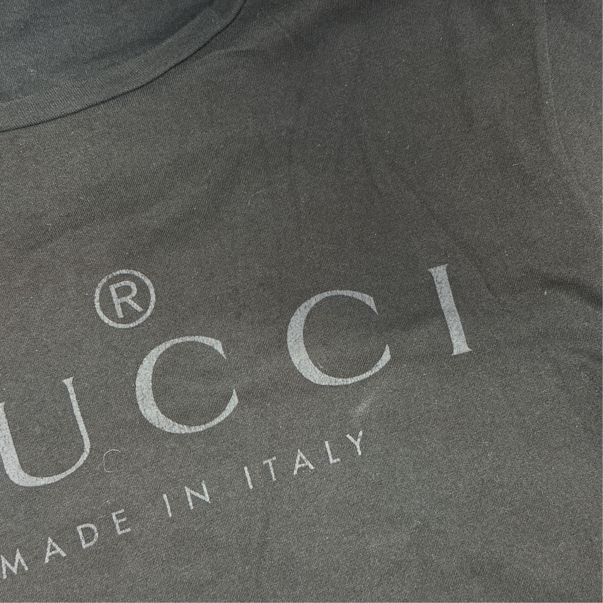 Gucci Gucci Logo Print Cotton T-Shirt Size L Size US L / EU 52-54 / 3 - 6 Thumbnail