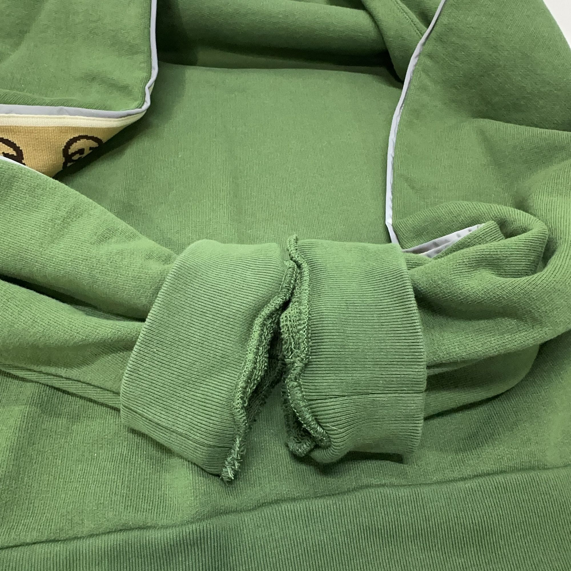 Gucci Gucci Side Logo Tape Hoodie Green Size S Size US S / EU 44-46 / 1 - 12 Thumbnail
