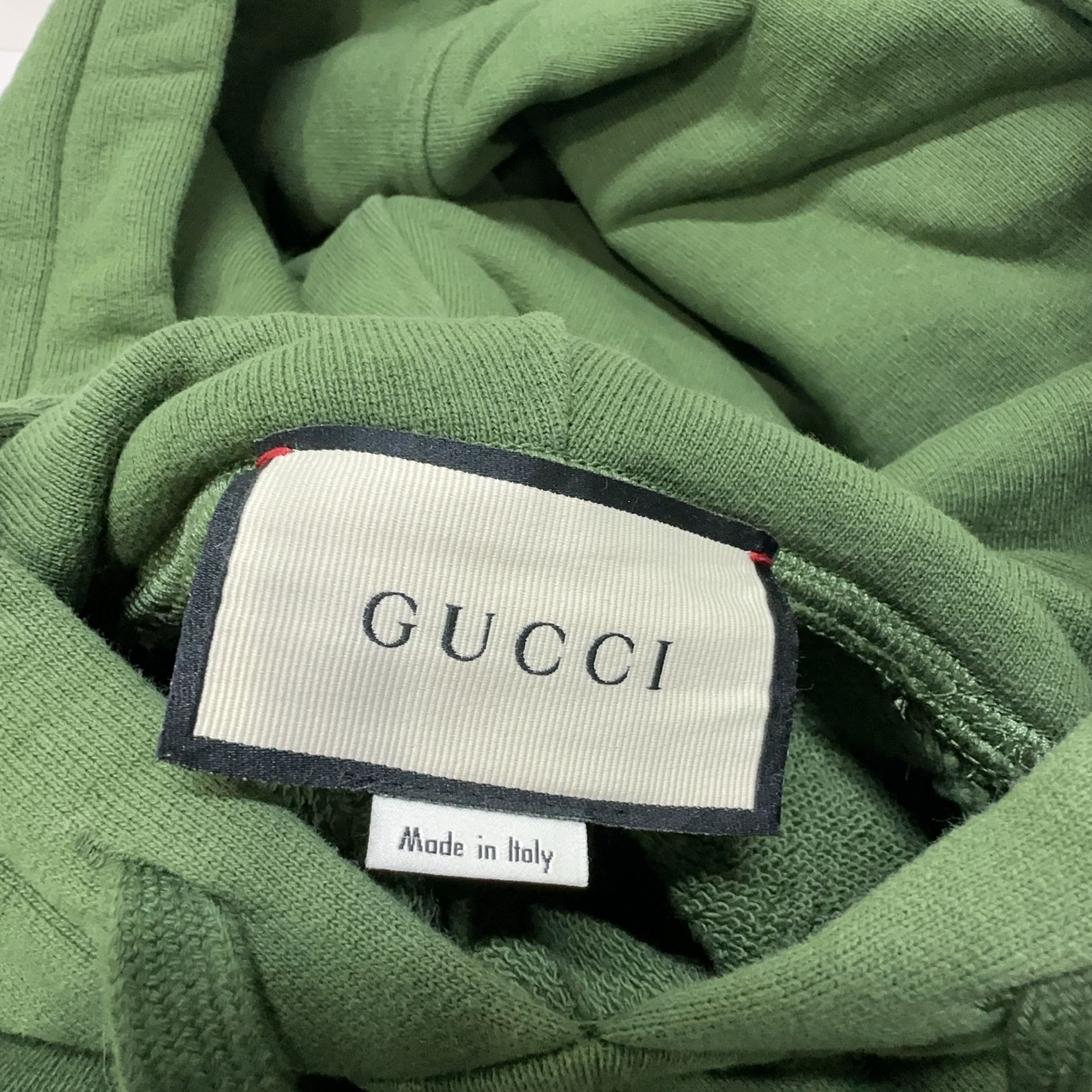 Gucci Gucci Side Logo Tape Hoodie Green Size S Size US S / EU 44-46 / 1 - 5 Thumbnail