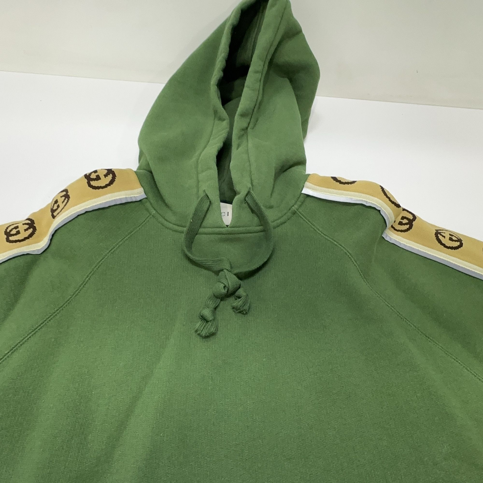 Gucci Gucci Side Logo Tape Hoodie Green Size S Size US S / EU 44-46 / 1 - 9 Thumbnail
