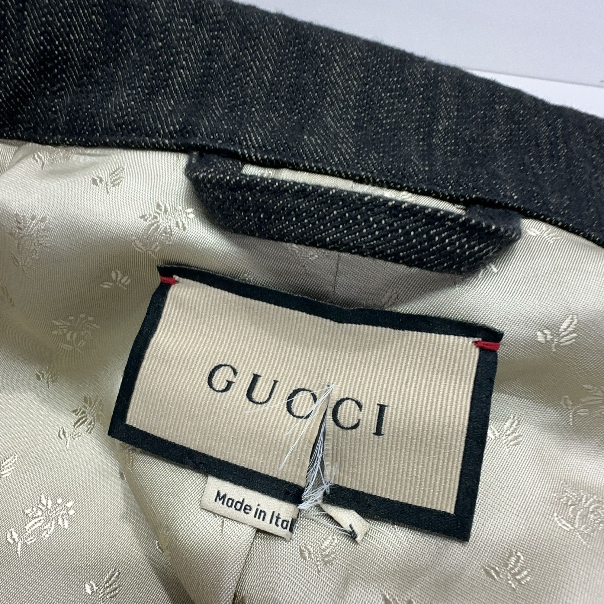 Gucci Gucci SS22 GG Monogram Denim Jacket 44 Size US S / EU 44-46 / 1 - 5 Thumbnail