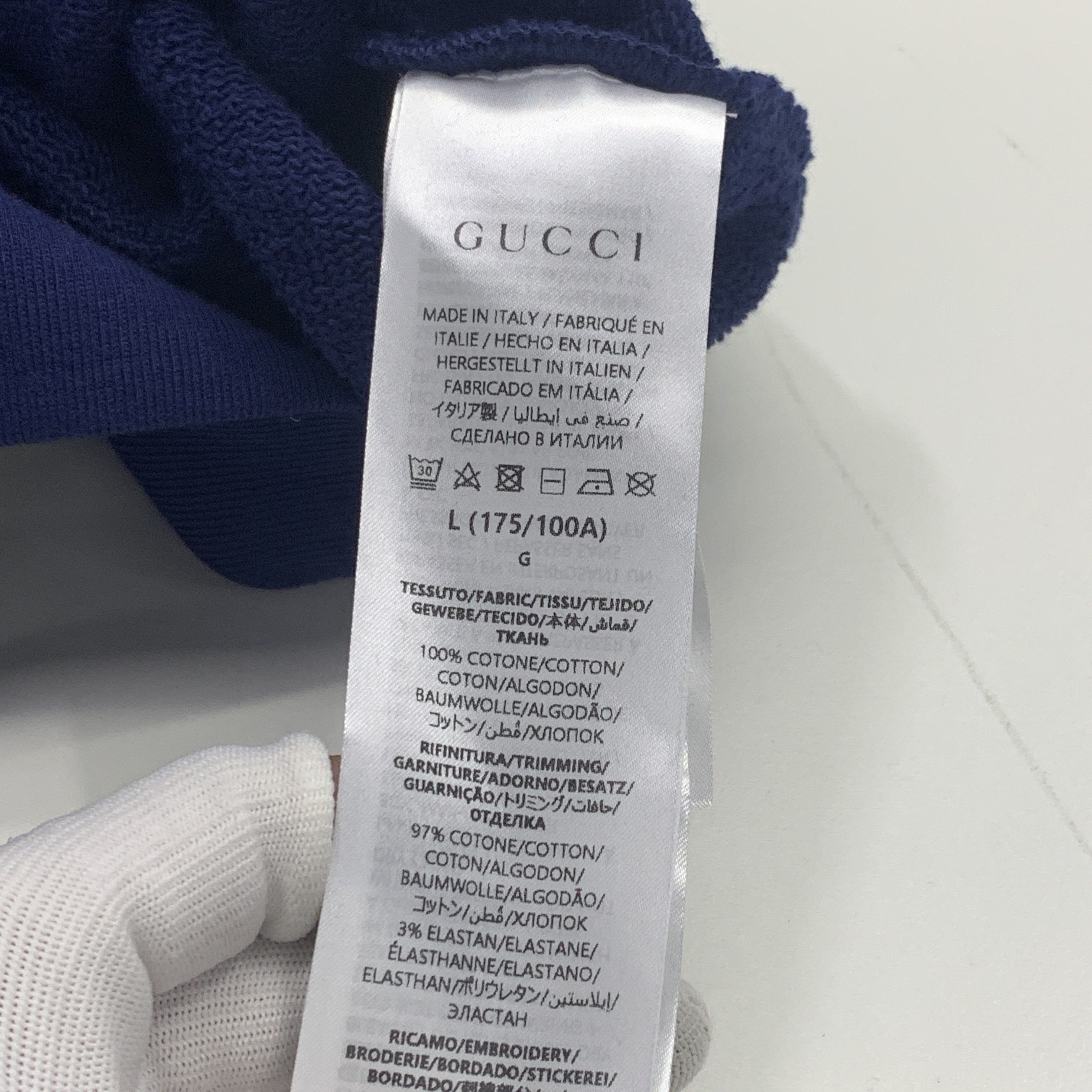 Gucci Gucci Logo Print Hoodie Size L Size US L / EU 52-54 / 3 - 5 Thumbnail
