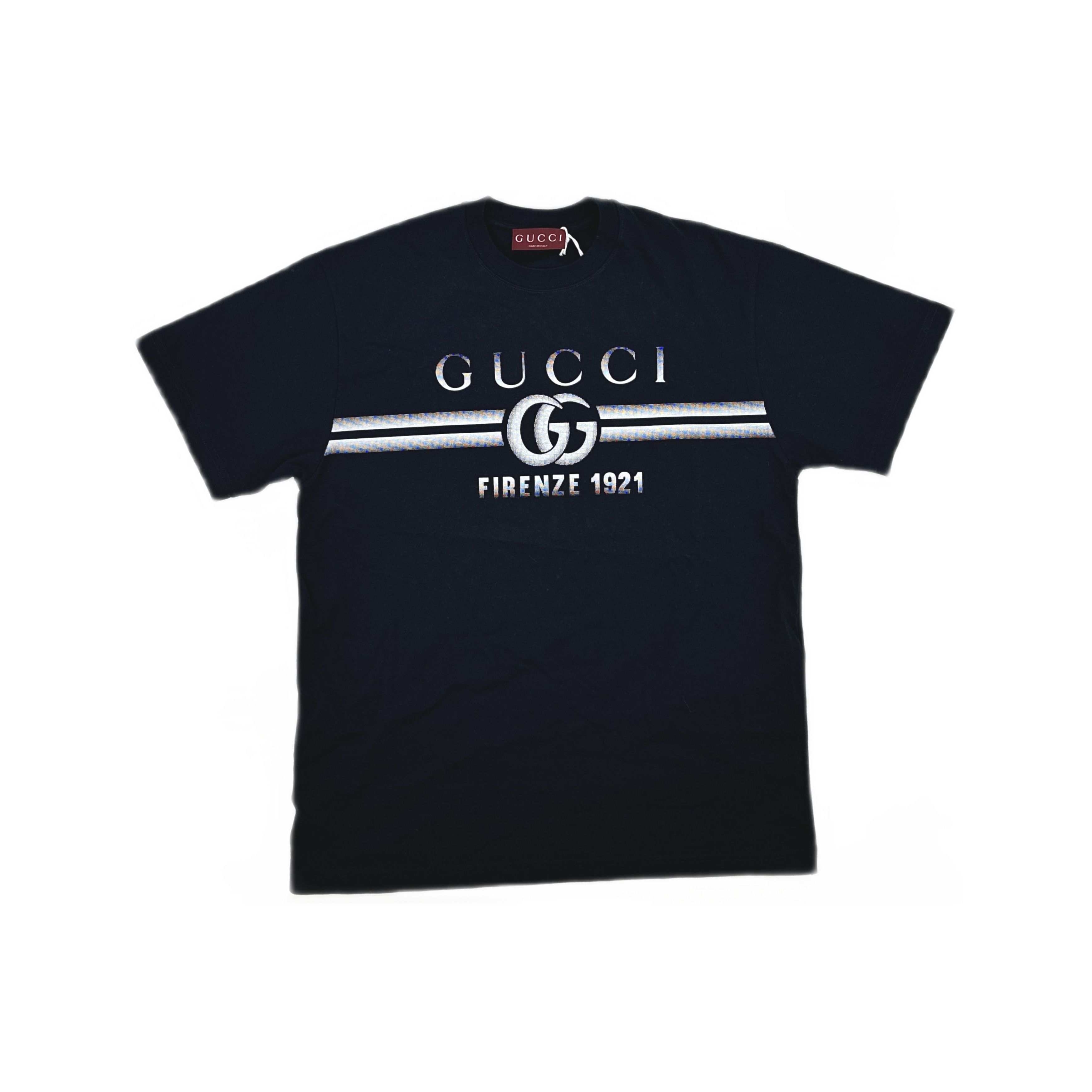 Gucci Gucci Lido Firenze 1921 Logo T-Shirt Black S Size US S / EU 44-46 / 1 - 2 Thumbnail
