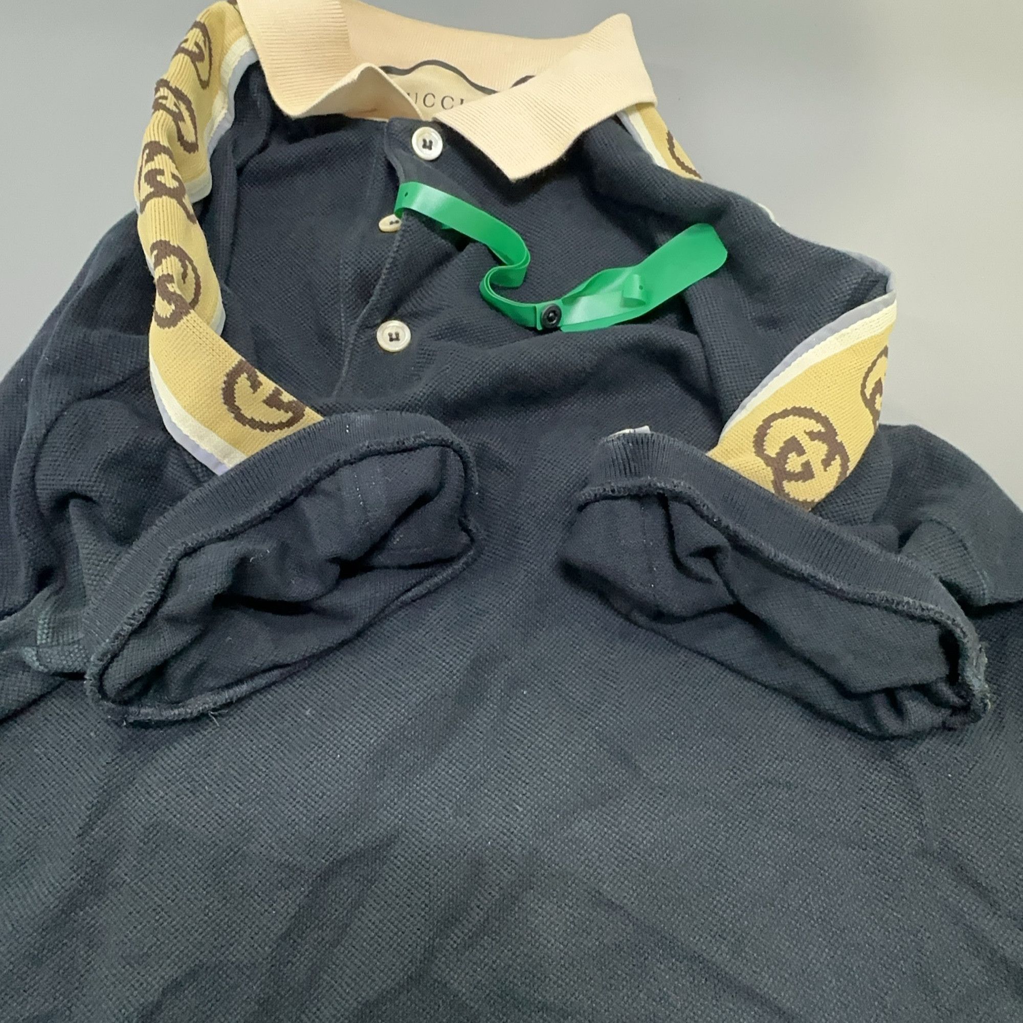 Gucci Gucci Interlocking G Stripe Polo Shirt XS Size US XS / EU 42 / 0 - 7 Thumbnail