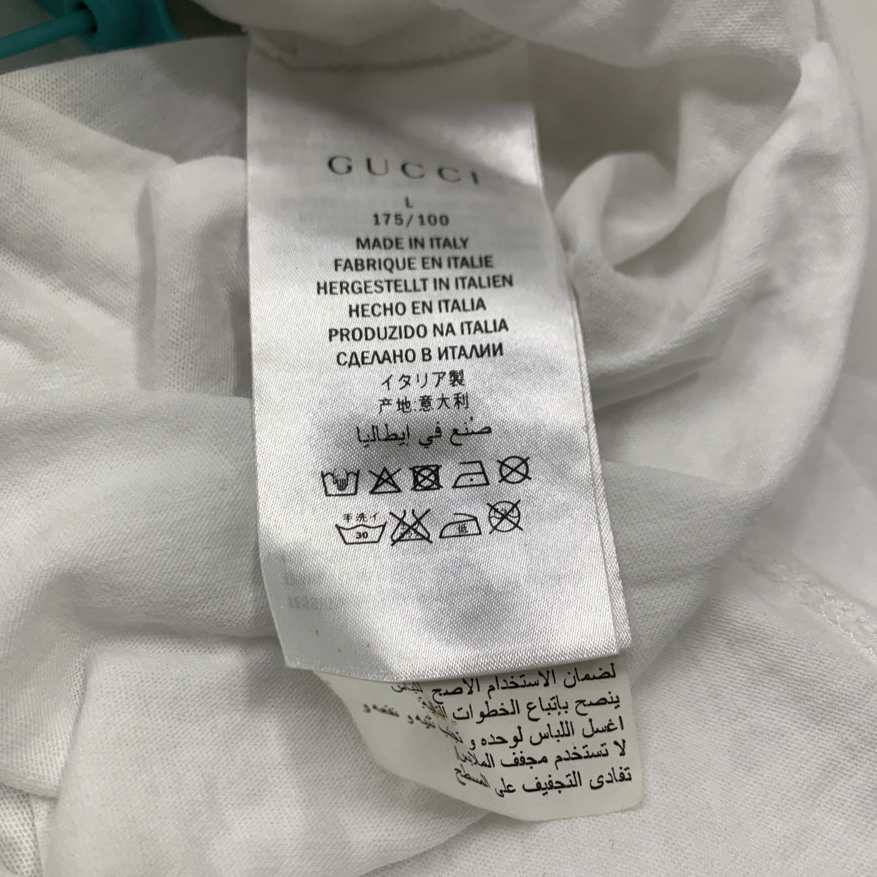 Gucci Gucci Belt Logo Print T-Shirt Size L Size US L / EU 52-54 / 3 - 4 Thumbnail
