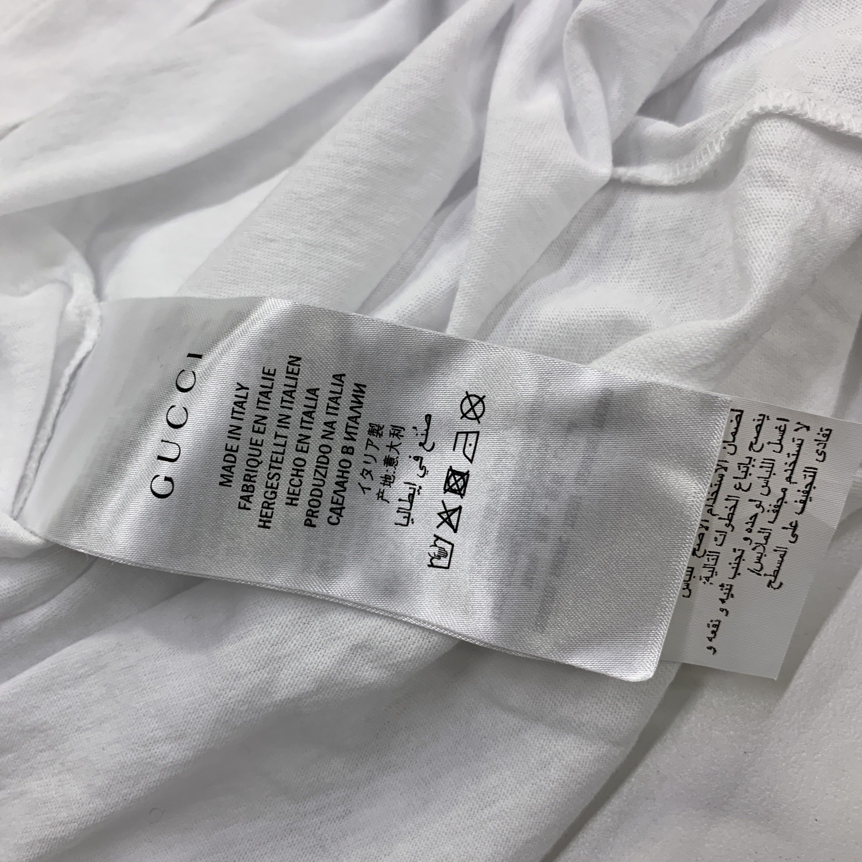 Gucci Gucci Distressed Logo Belt Print T-Shirt XL Size US XL / EU 56 / 4 - 4 Thumbnail