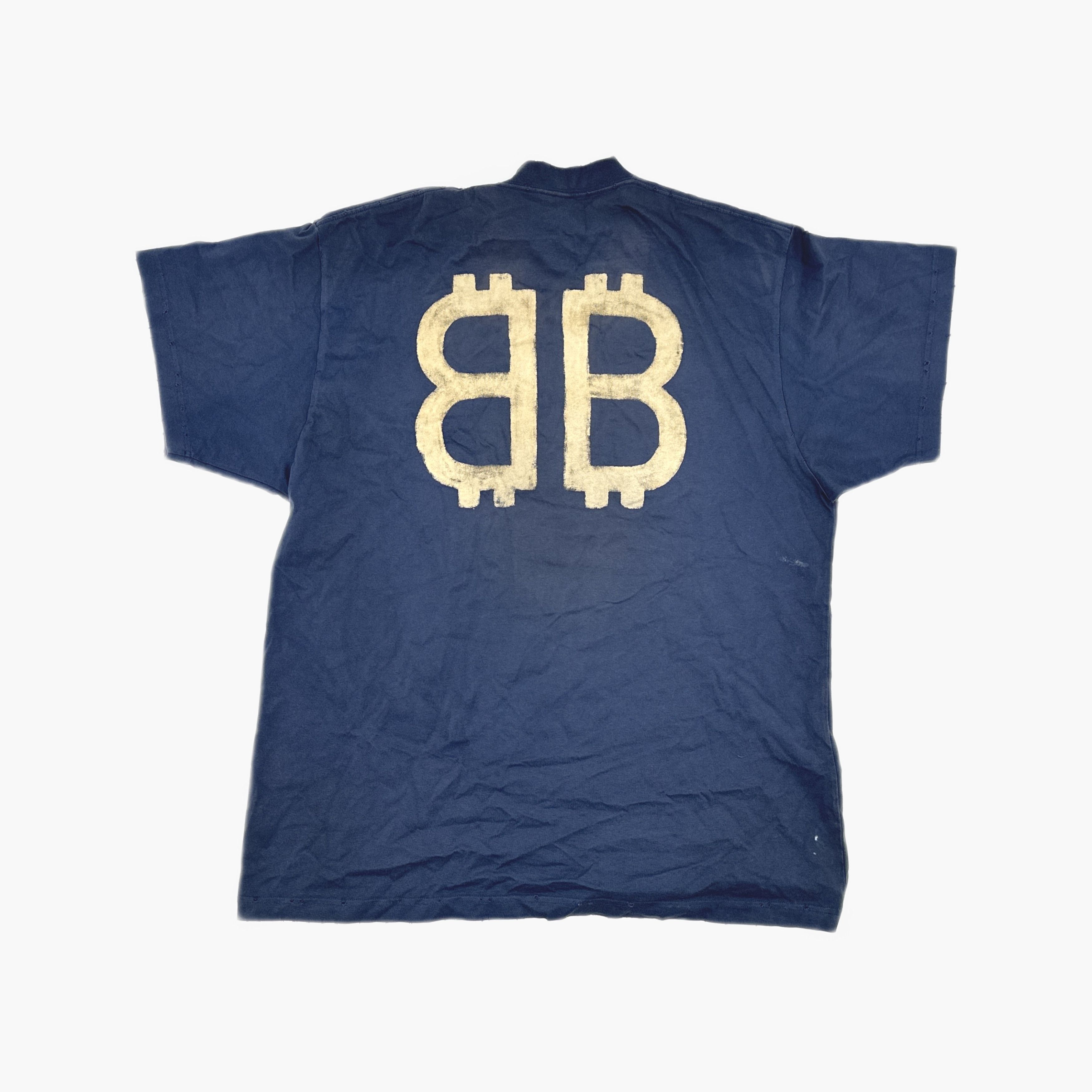 Balenciaga Balenciaga BB Crypto Logo T-Shirt Size 2 Size US M / EU 48-50 / 2 - 2 Thumbnail