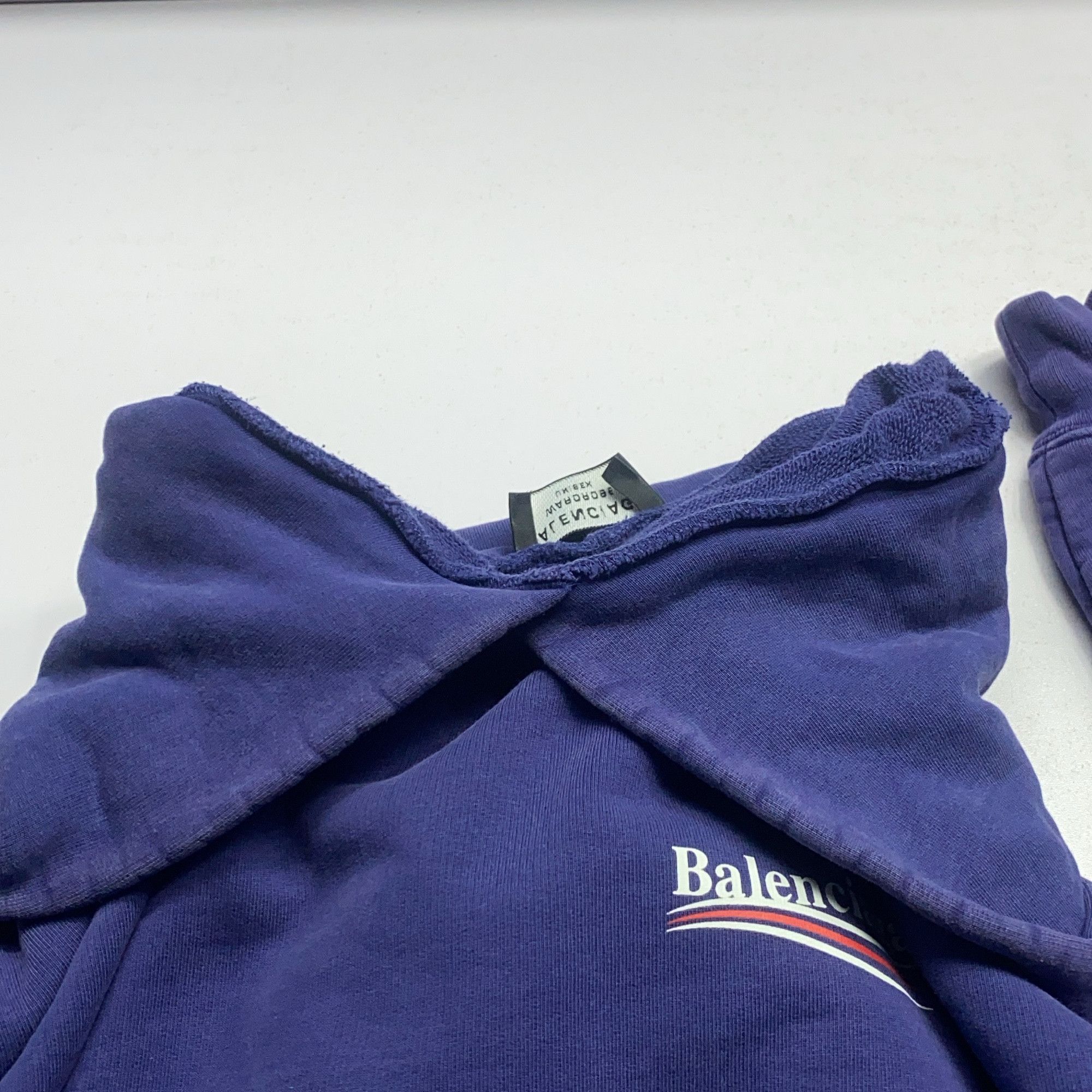 Balenciaga Balenciaga Political Campaign Hoodie Blue Size S Size US S / EU 44-46 / 1 - 10 Thumbnail