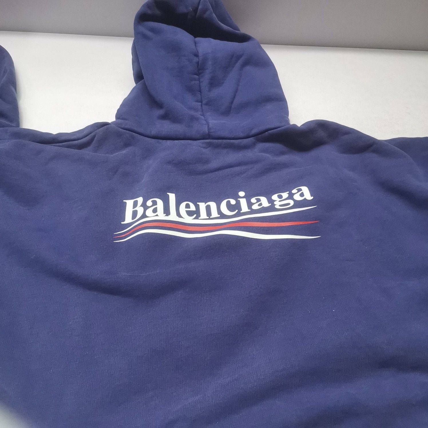 Balenciaga Balenciaga Political Campaign Hoodie Blue Size S Size US S / EU 44-46 / 1 - 5 Thumbnail