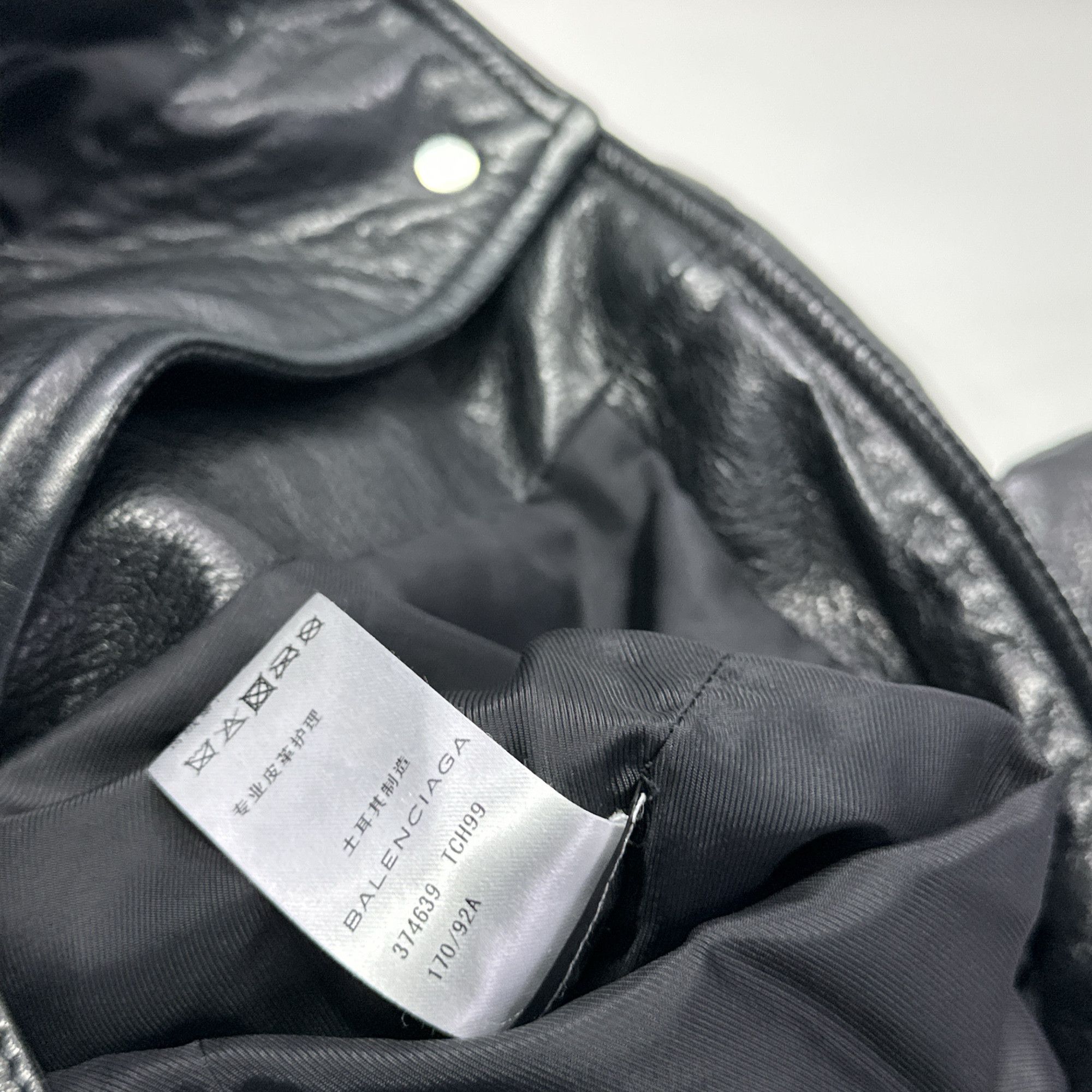 Balenciaga Balenciaga Lambskin Leather Biker Jacket 40 Size M / US 6-8 / IT 42-44 - 4 Thumbnail