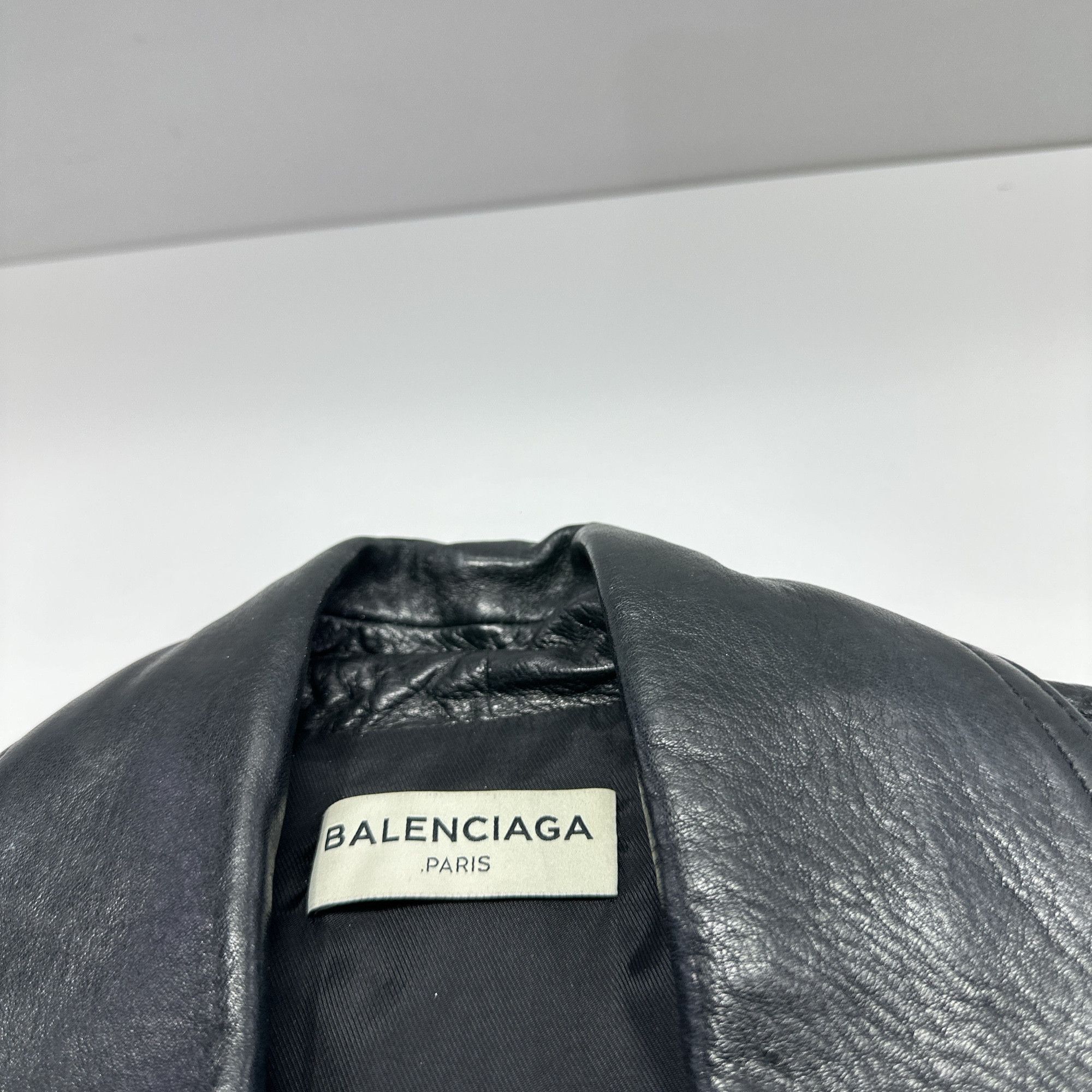 Balenciaga Balenciaga Lambskin Leather Biker Jacket 40 Size M / US 6-8 / IT 42-44 - 3 Thumbnail