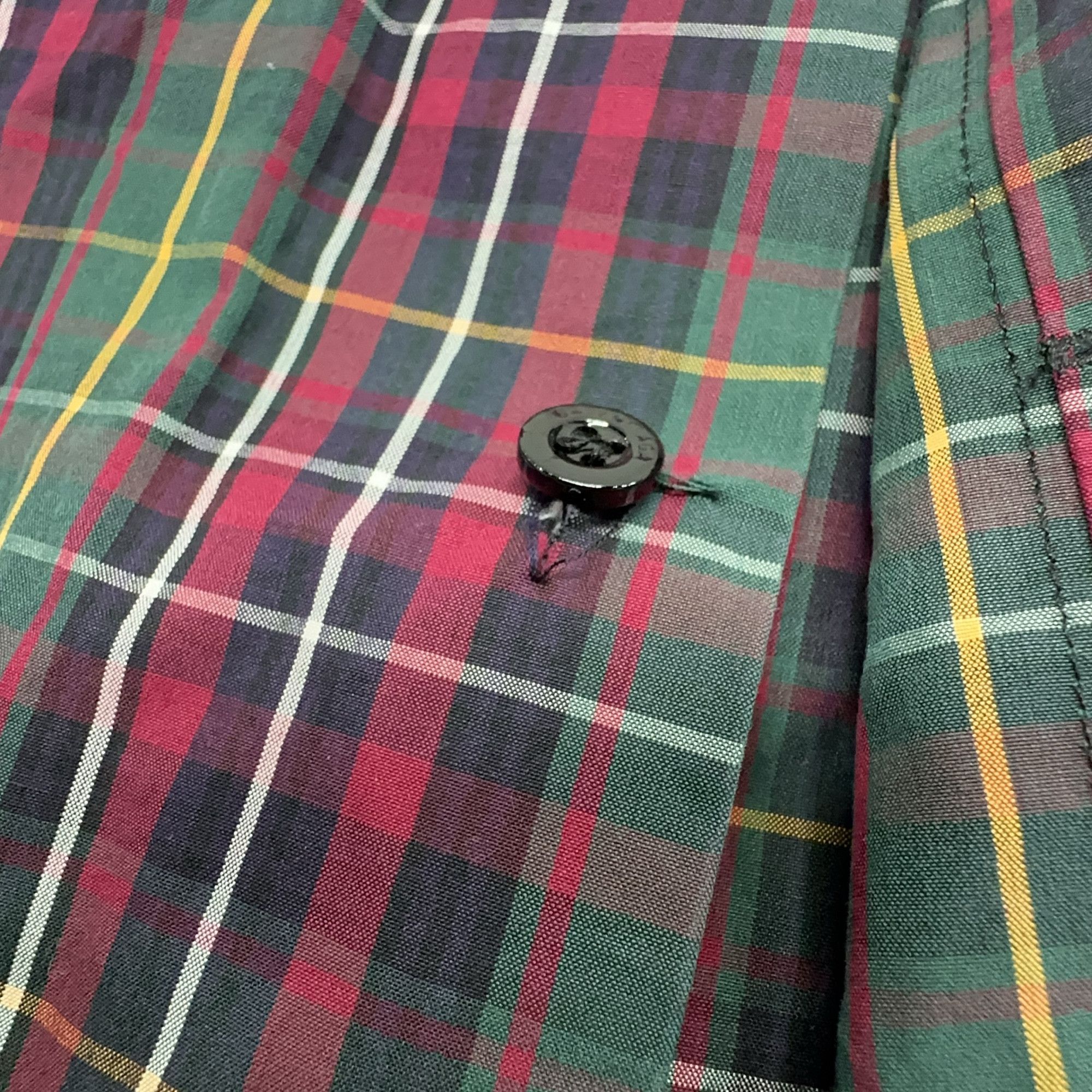 Balenciaga Balenciaga Plaid Logo Button Up Shirt 41 Size US L / EU 52-54 / 3 - 9 Thumbnail