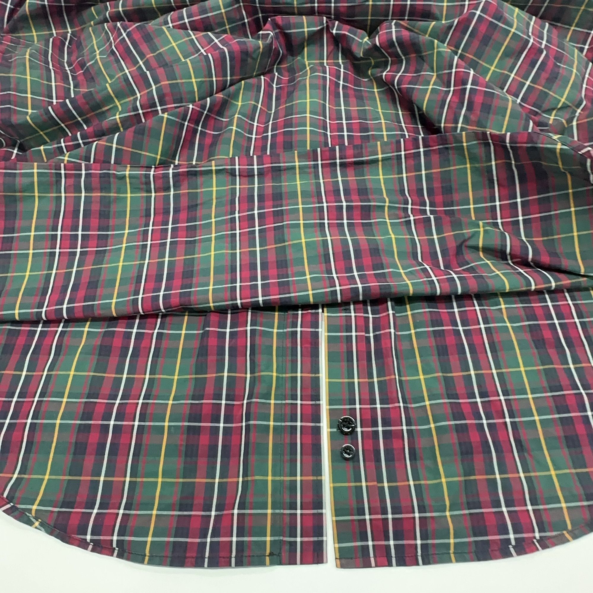 Balenciaga Balenciaga Plaid Logo Button Up Shirt 41 Size US L / EU 52-54 / 3 - 11 Thumbnail