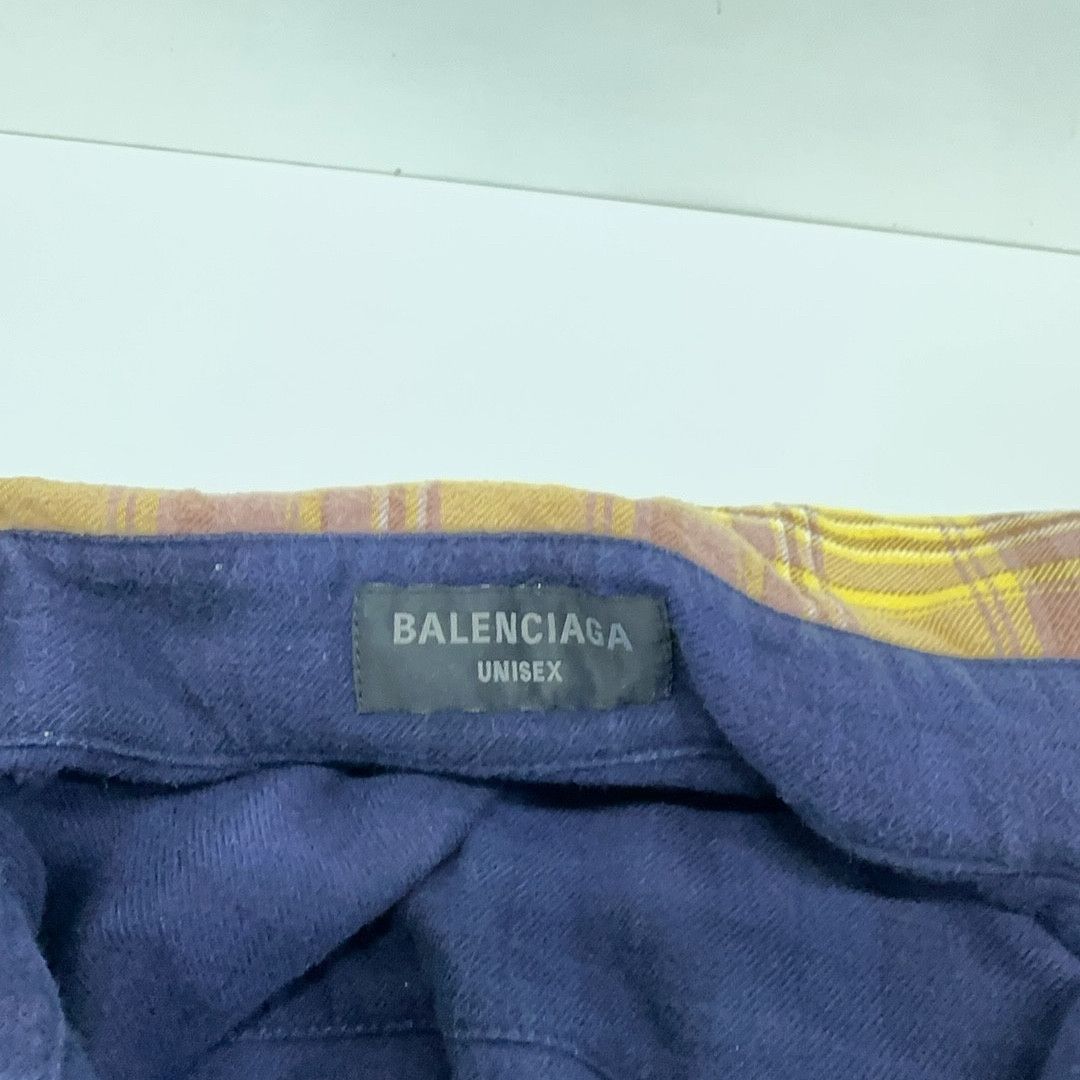Balenciaga Balenciaga SS24 Reversible Plaid Shirt XS Size US XS / EU 42 / 0 - 7 Thumbnail