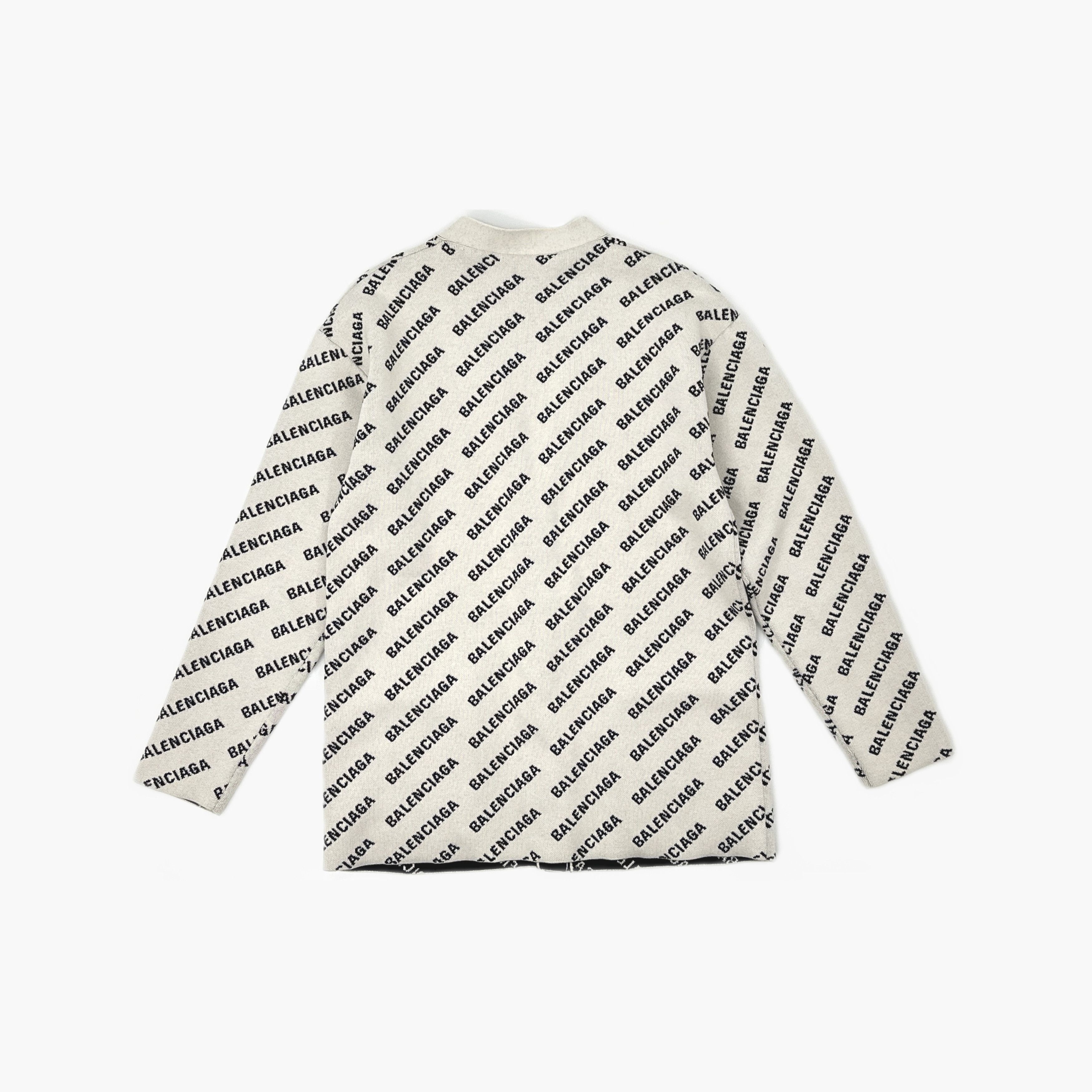 Balenciaga Balenciaga All-over Logo Cardigan Size 1 Size US S / EU 44-46 / 1 - 2 Thumbnail