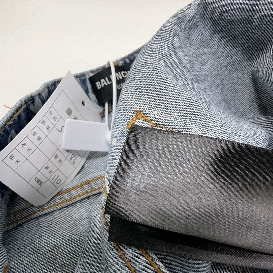 Balenciaga Balenciaga All-over Script Logo Denim Jeans Size S Size US 30 / EU 46 - 4 Thumbnail