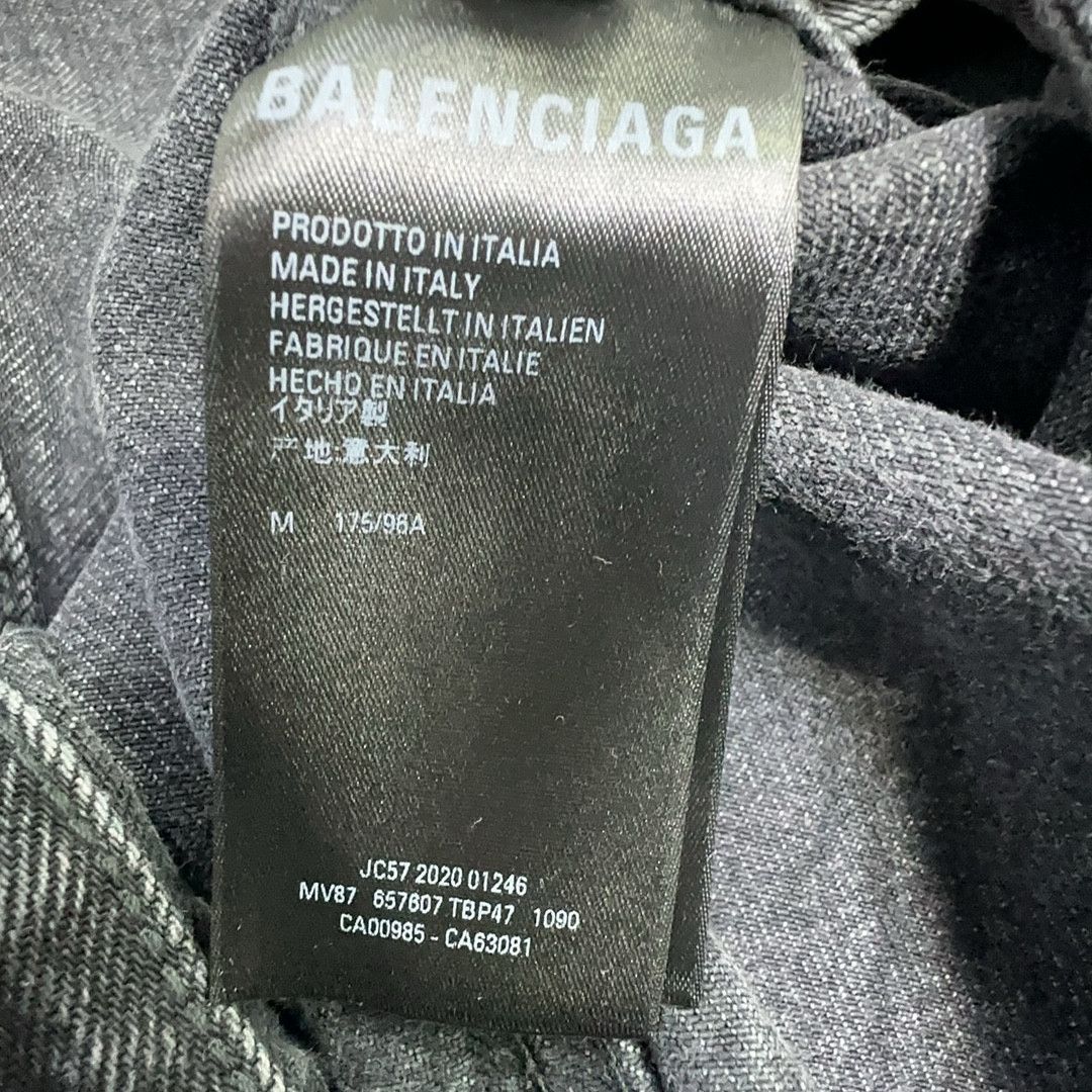 Balenciaga Balenciaga Drip Peace Smiley Denim Jacket M Size US M / EU 48-50 / 2 - 4 Thumbnail