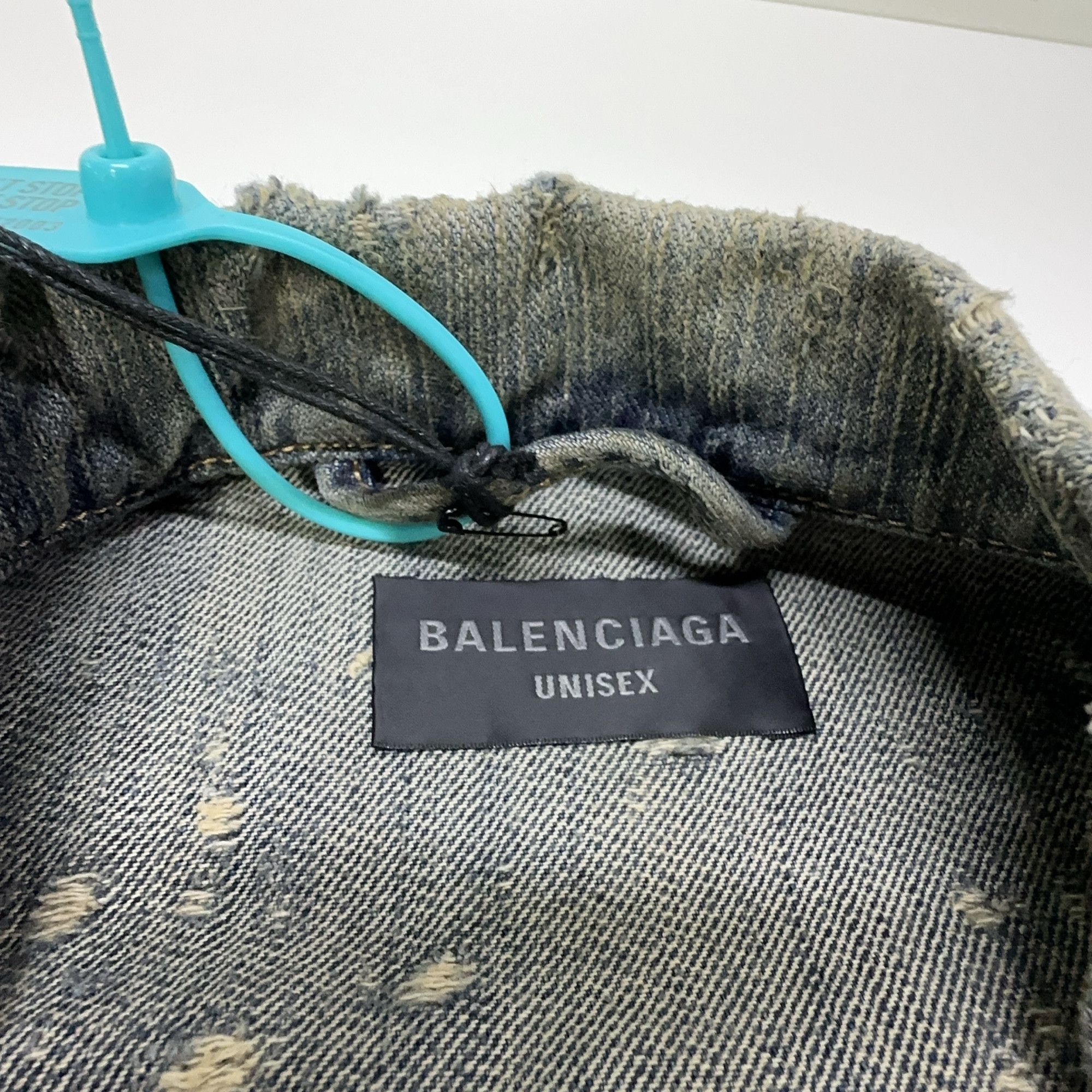 Balenciaga Balenciaga Rhinestone Logo Denim Jacket Size 2 Size M / US 6-8 / IT 42-44 - 5 Thumbnail