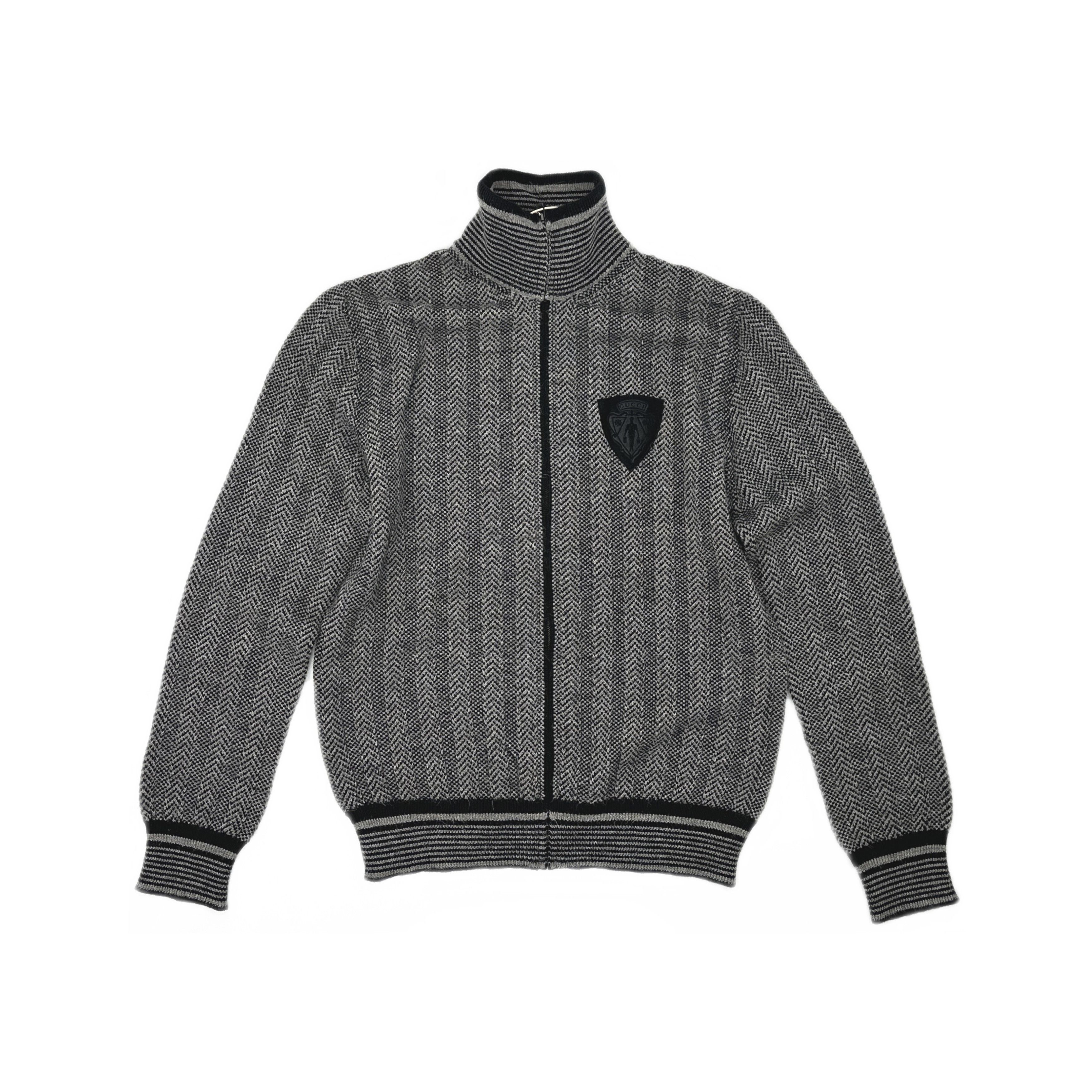 Gucci Gucci Chevron Zip-Up Knit Sweater XL Size US XL / EU 56 / 4 - 2 Thumbnail