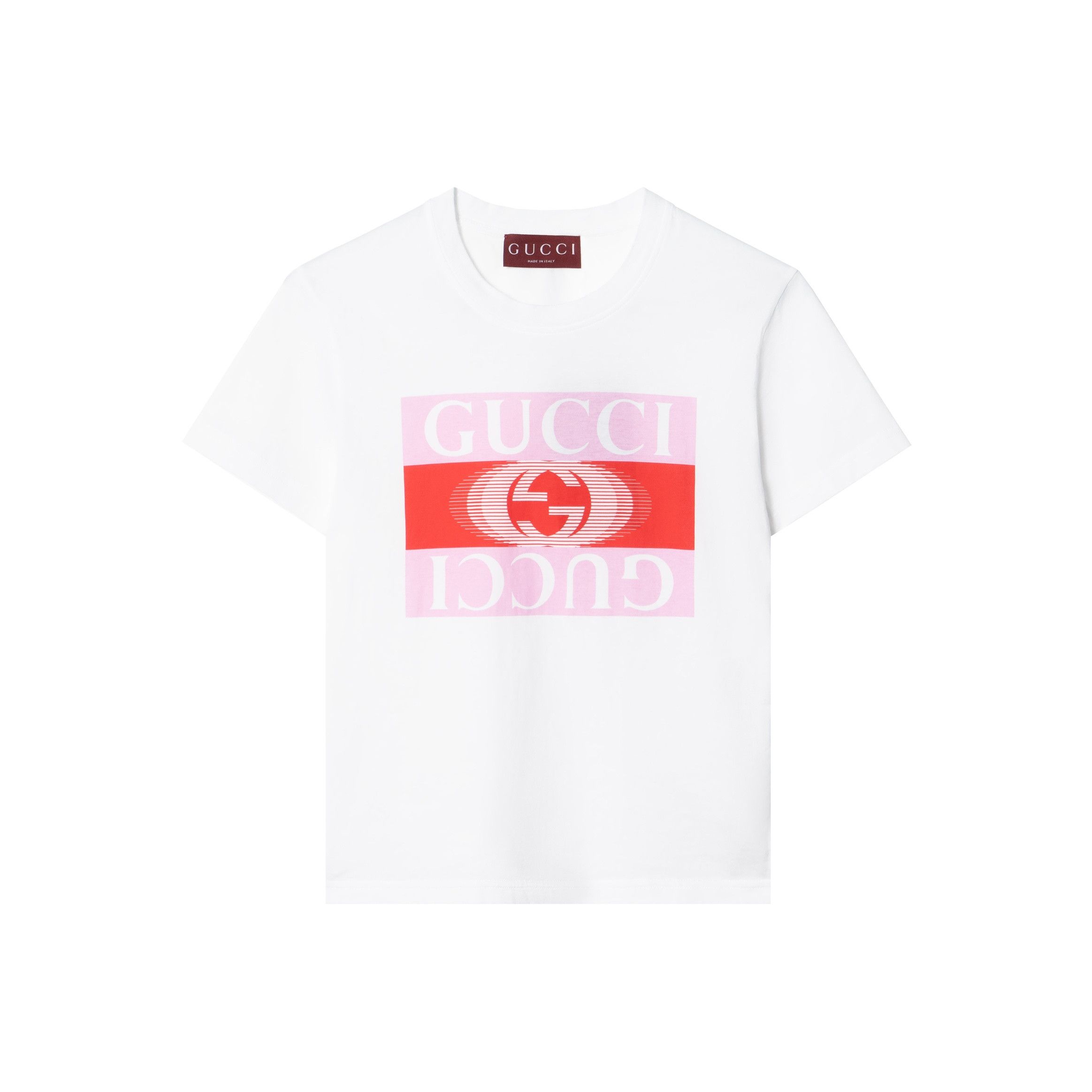 Gucci Gucci Logo Print Cotton T-Shirt XS Size XS / US 0-2 / IT 36-38 - 2 Thumbnail