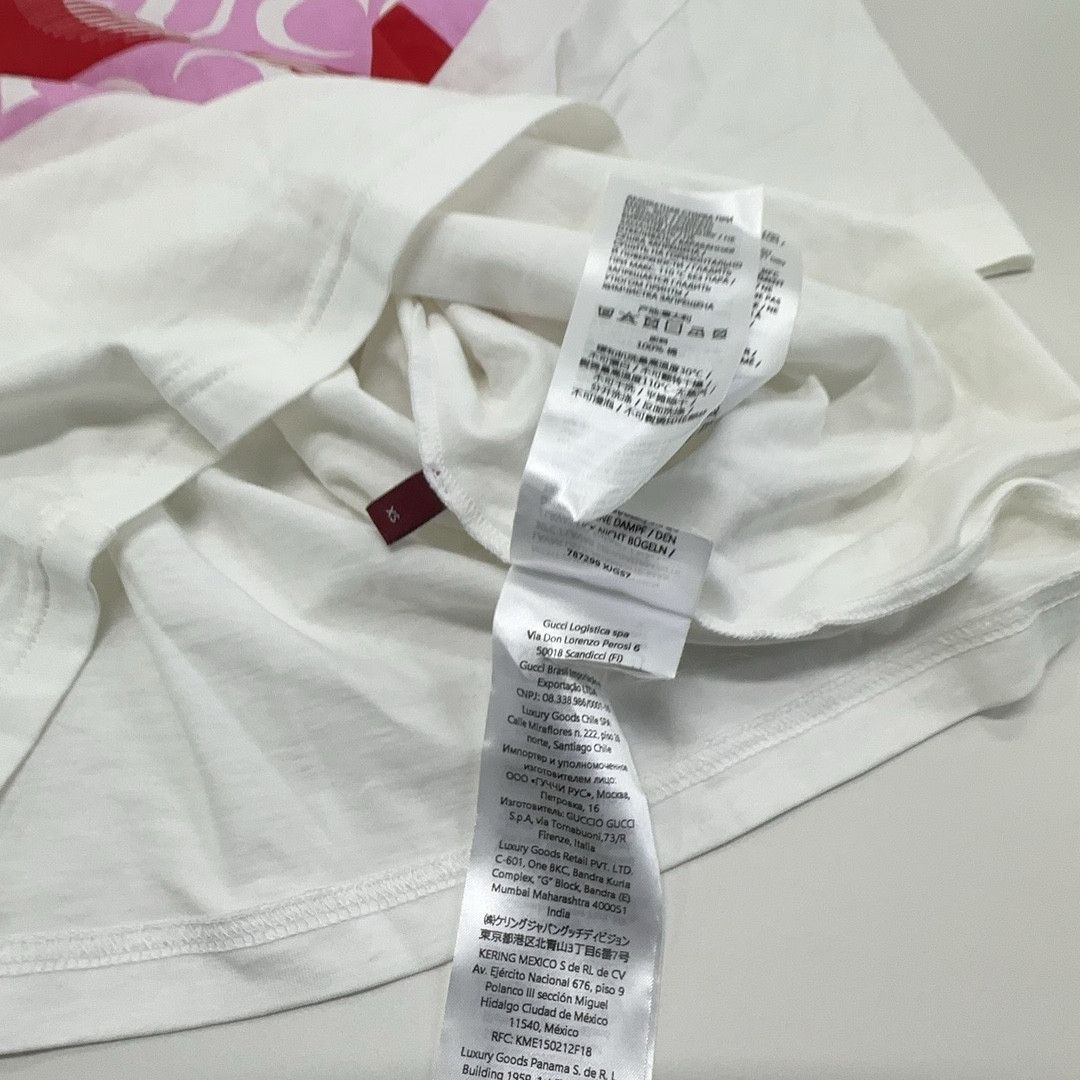 Gucci Gucci Logo Print Cotton T-Shirt XS Size XS / US 0-2 / IT 36-38 - 4 Thumbnail