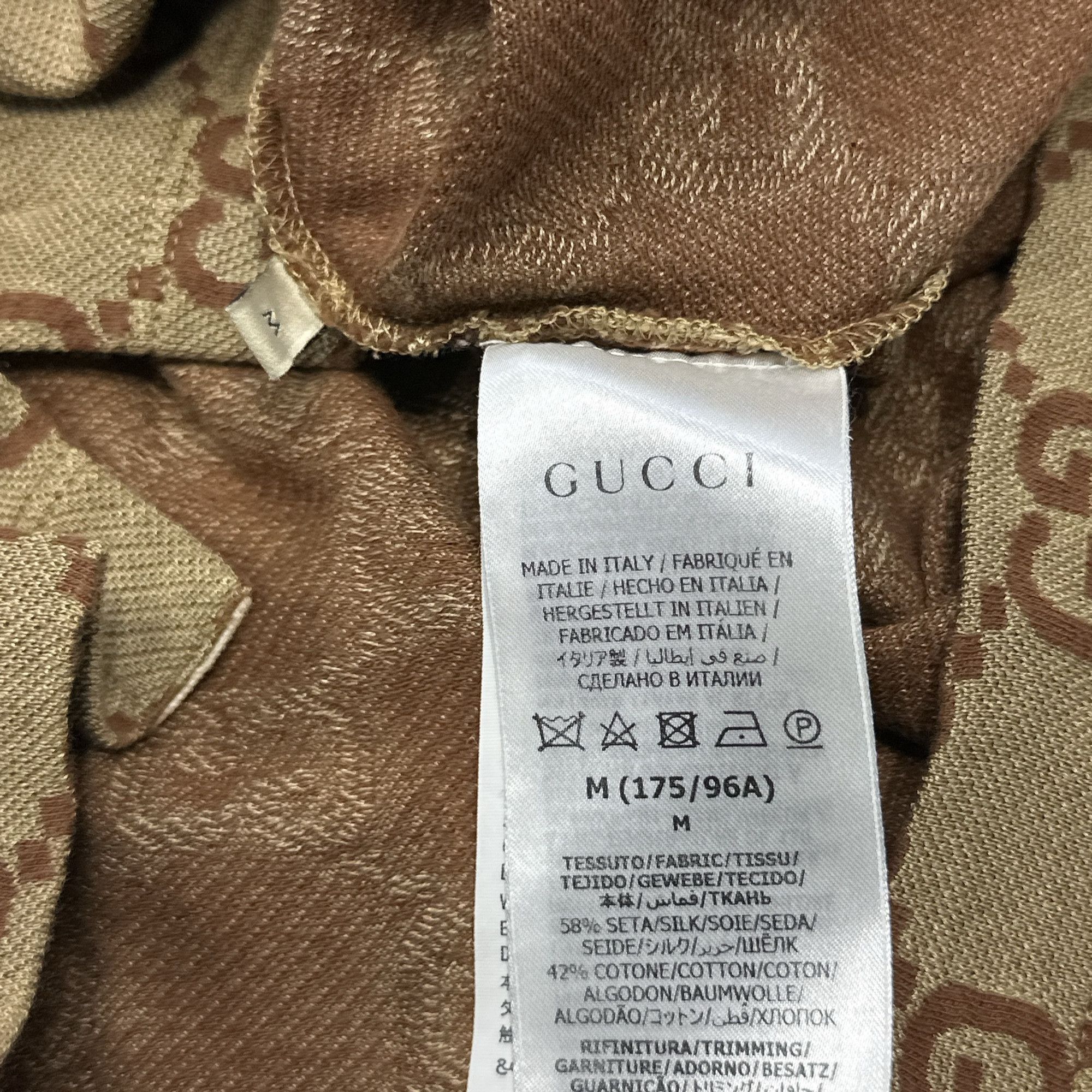 Gucci Gucci GG Logo Print Striped Polo Shirt Size M Size US M / EU 48-50 / 2 - 5 Thumbnail