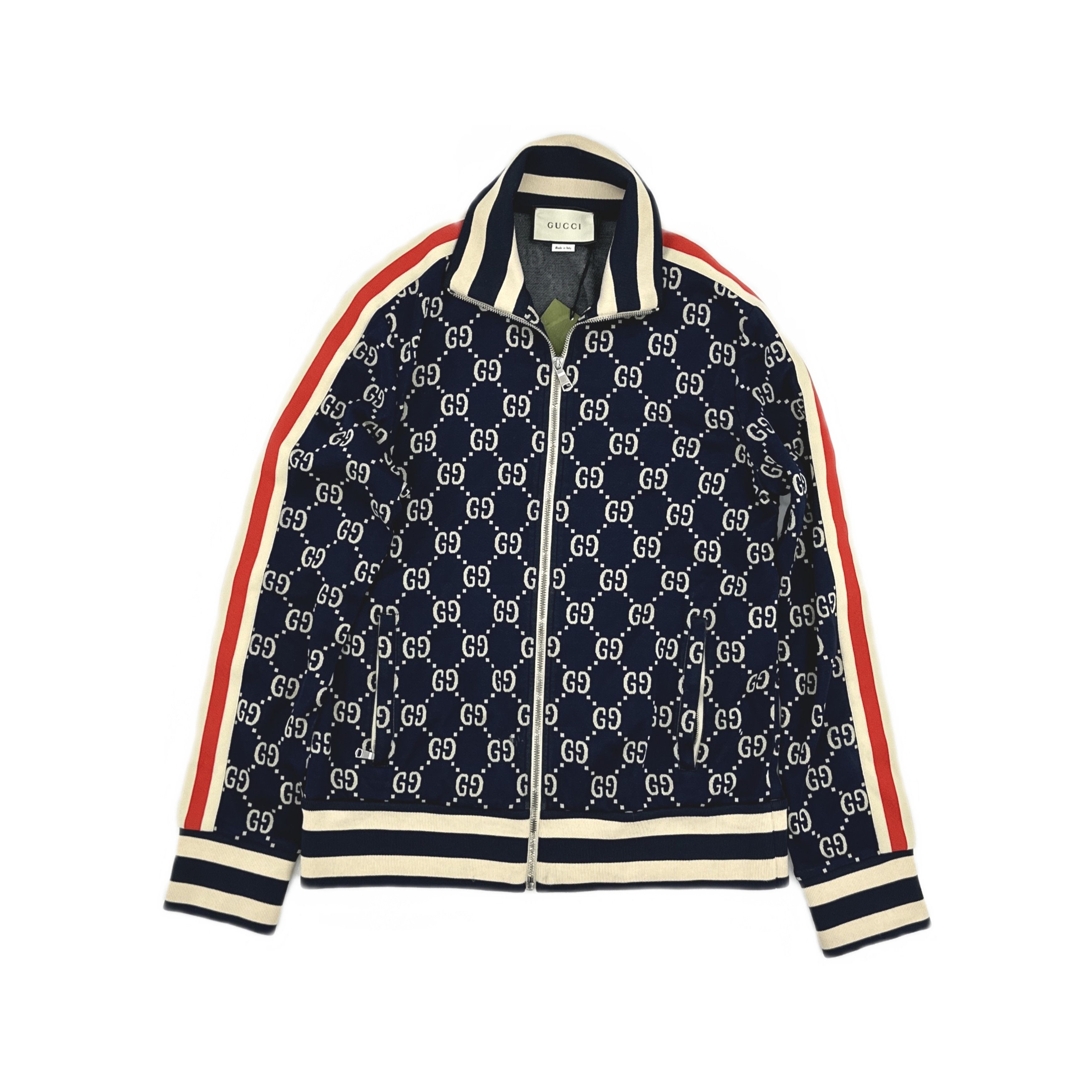 Gucci Gucci GG Jacquard Zip Track Jacket Size L Size US L / EU 52-54 / 3 - 2 Thumbnail