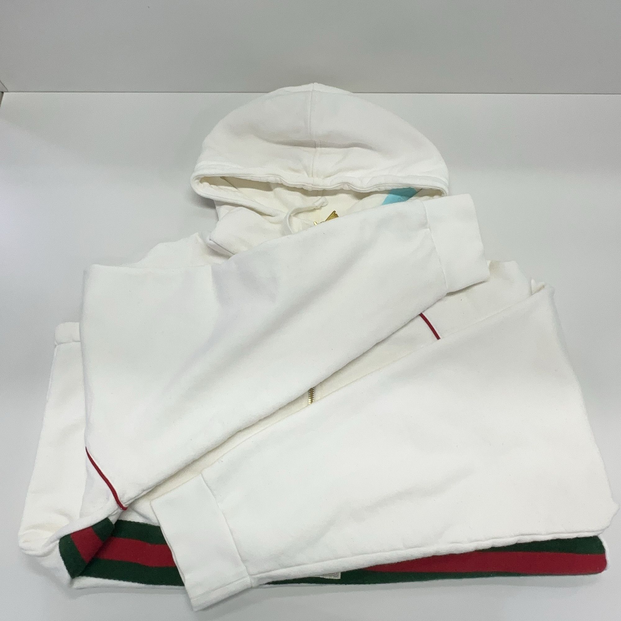 Gucci Gucci Web Stripe Half-Zip Hoodie Size S Size US S / EU 44-46 / 1 - 11 Thumbnail