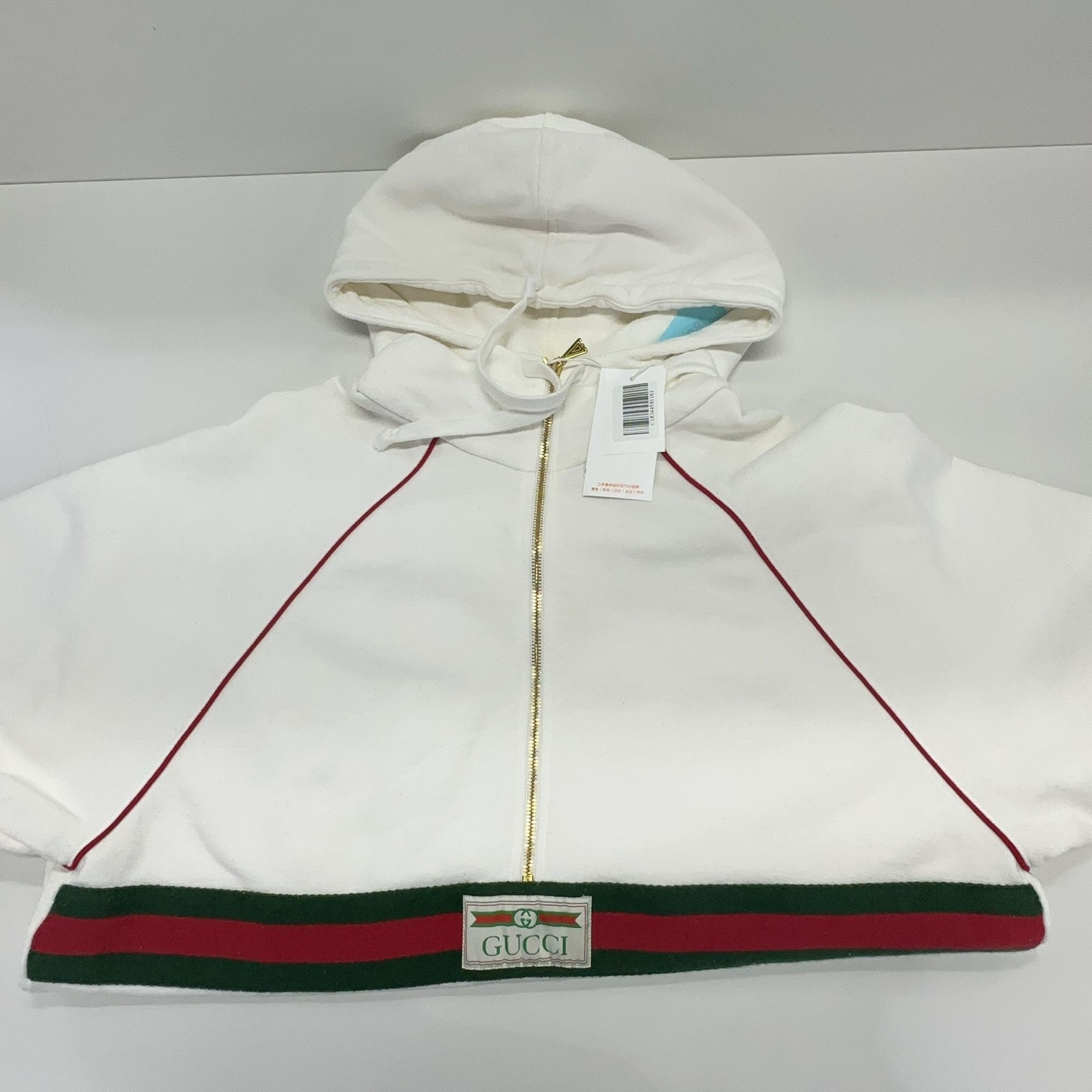 Gucci Gucci Web Stripe Half-Zip Hoodie Size S Size US S / EU 44-46 / 1 - 10 Thumbnail