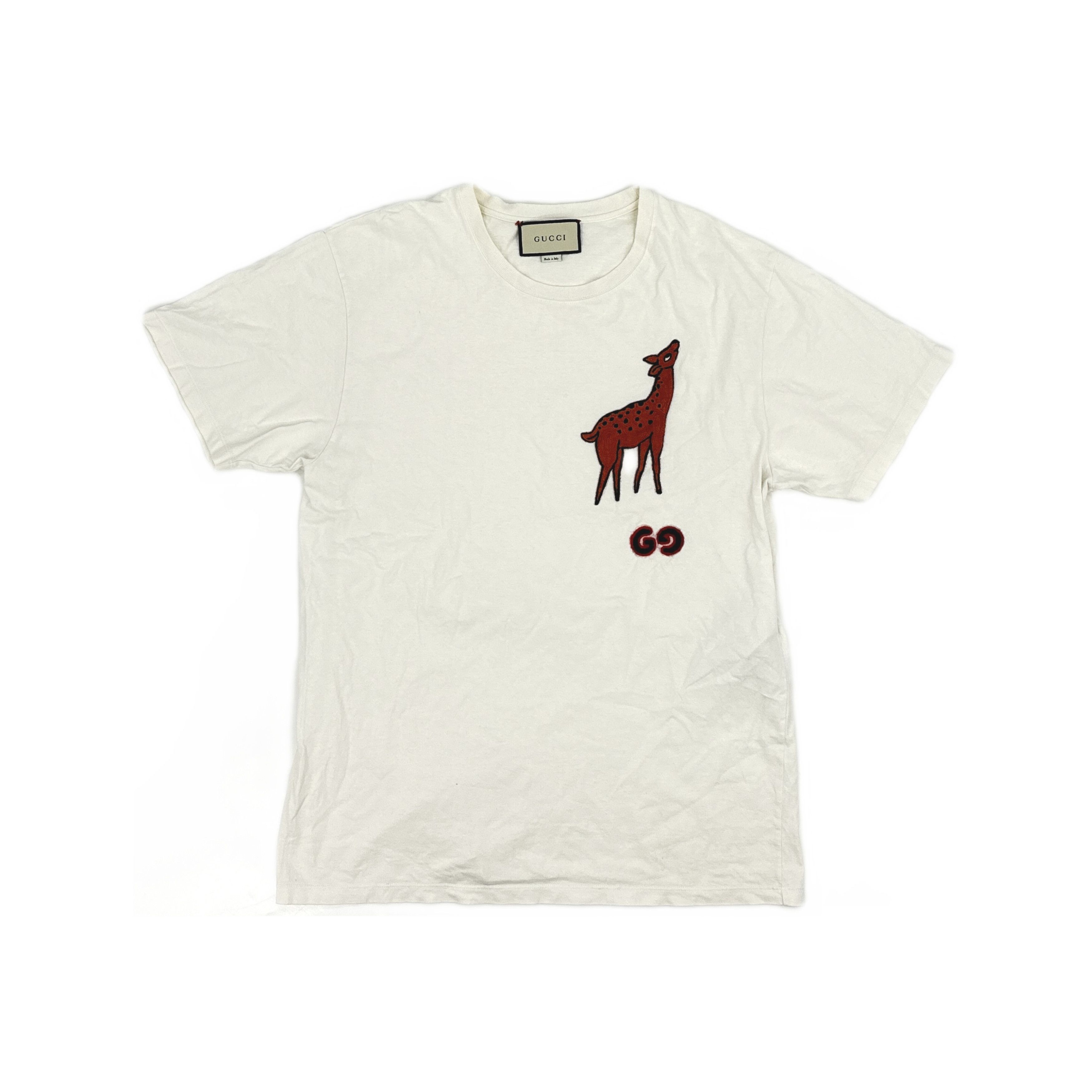 Gucci Gucci Deer Patch GG Logo T-Shirt Size L Size US L / EU 52-54 / 3 - 2 Thumbnail