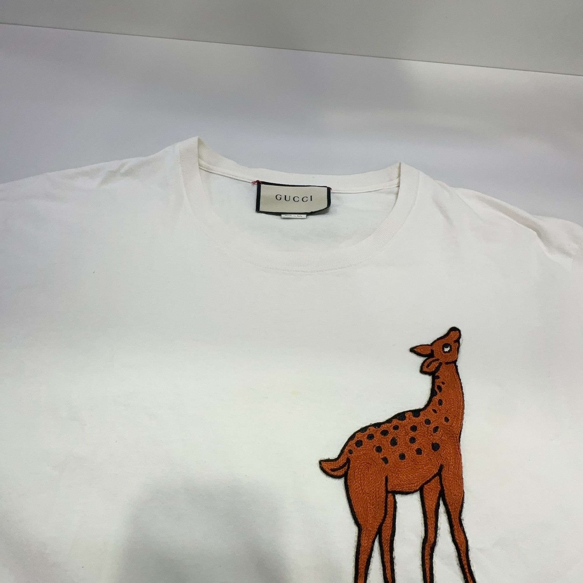 Gucci Gucci Deer Patch GG Logo T-Shirt Size L Size US L / EU 52-54 / 3 - 8 Thumbnail
