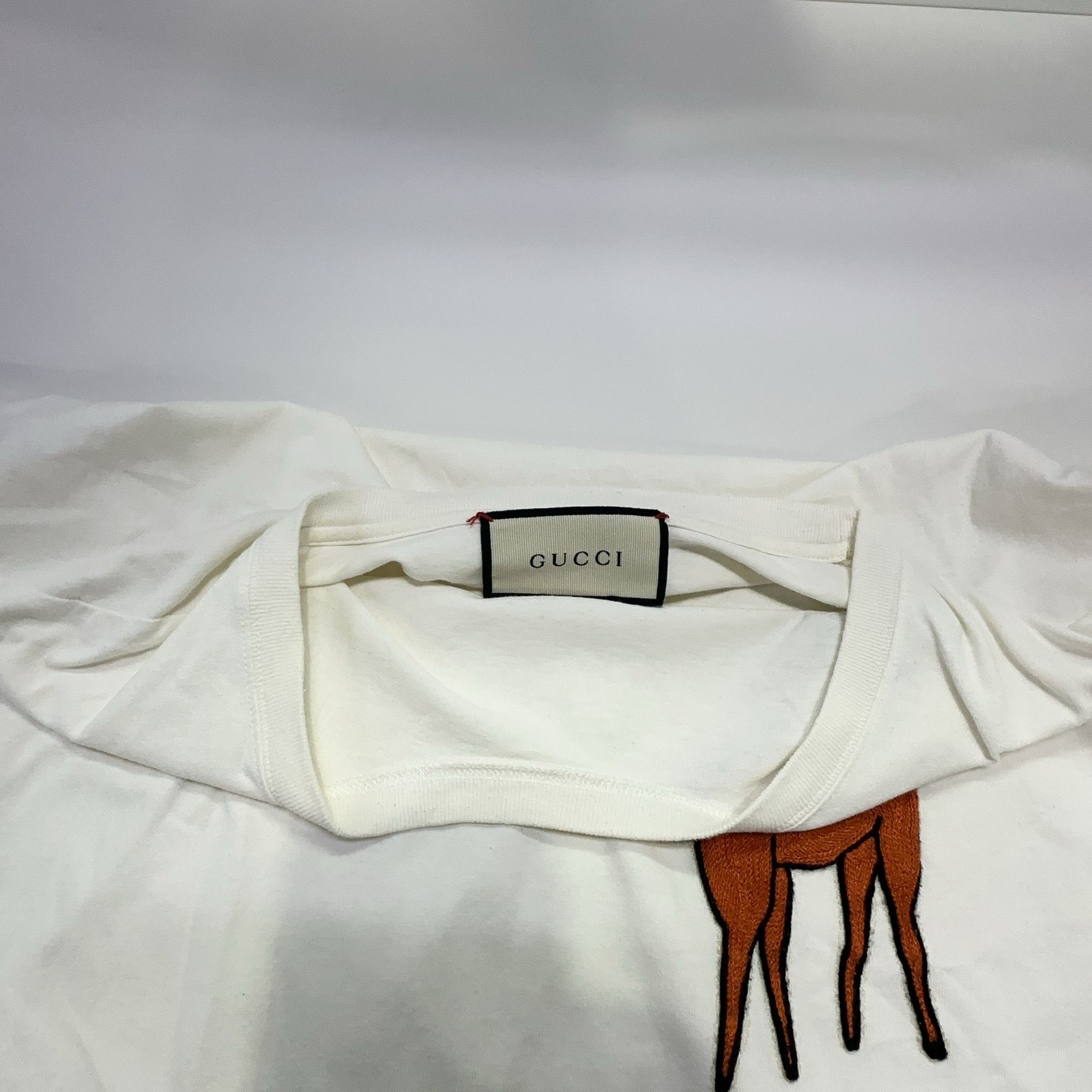 Gucci Gucci Deer Patch GG Logo T-Shirt Size L Size US L / EU 52-54 / 3 - 7 Thumbnail
