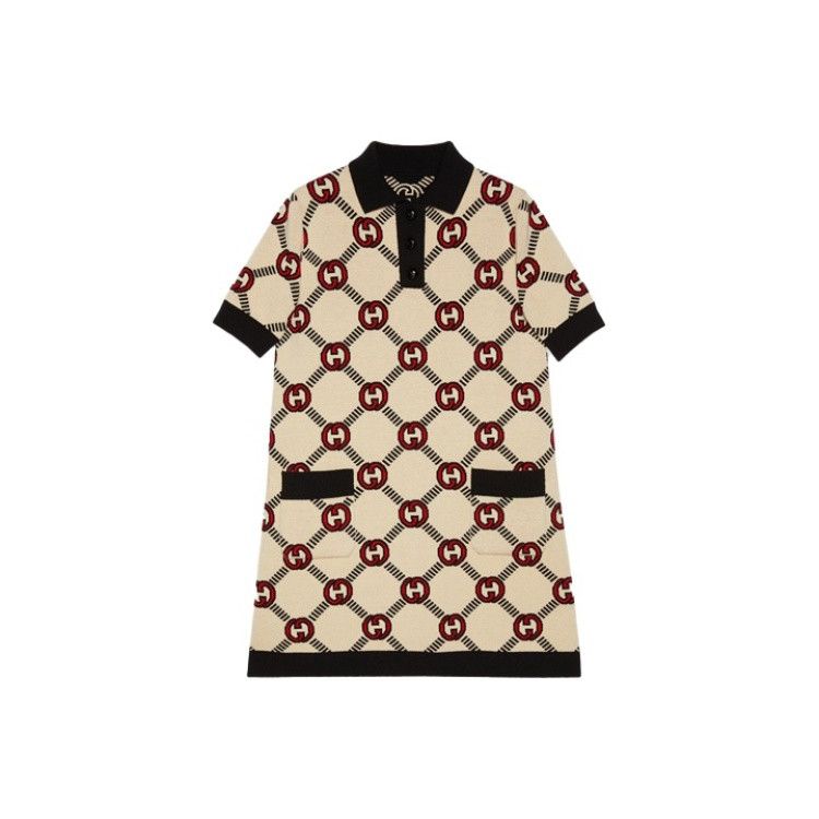Gucci Gucci Monogram Interlocking G Polo Dress XS Size XS / US 0-2 / IT 36-38 - 2 Thumbnail