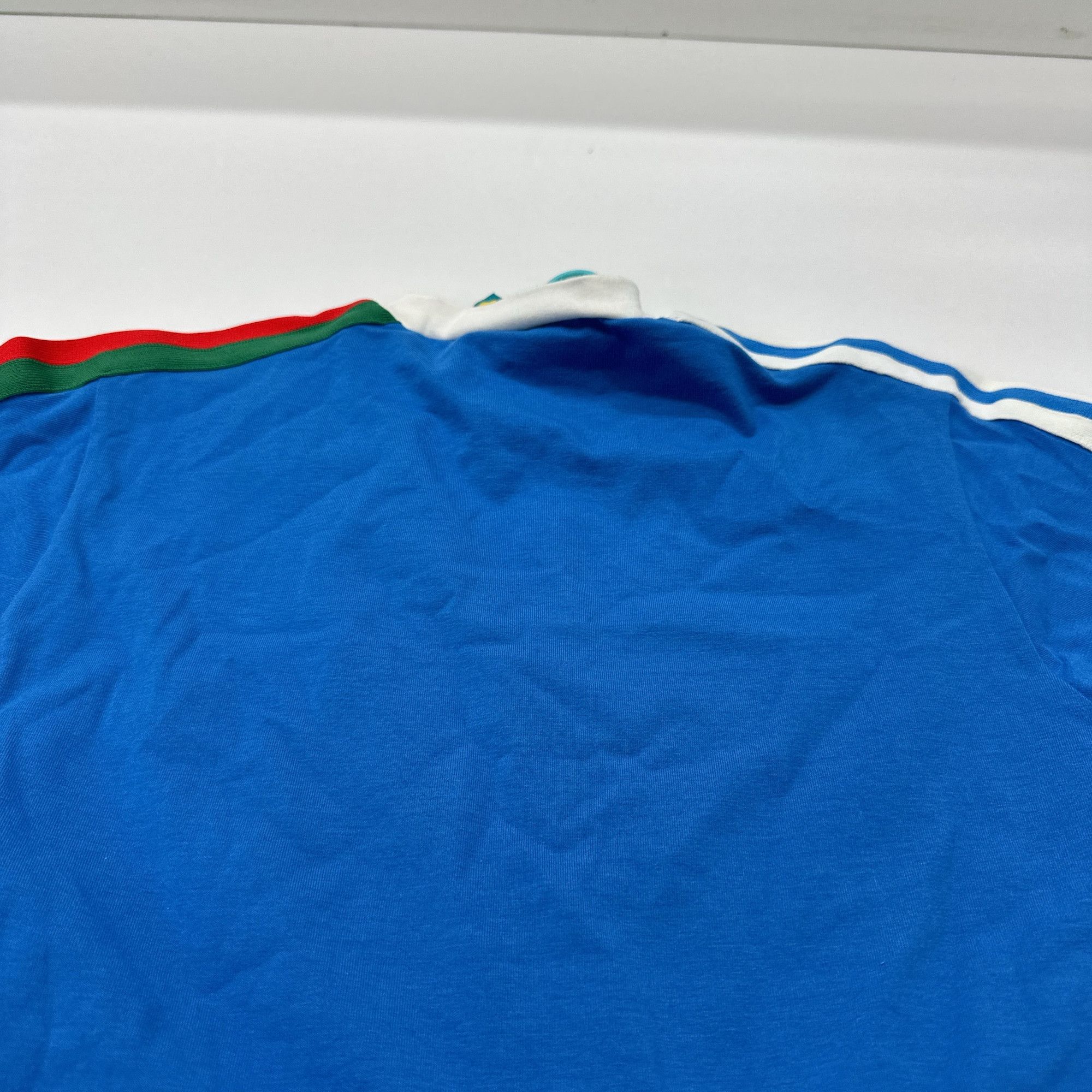 Gucci Gucci x Adidas Trefoil Logo T-Shirt Blue S Size US S / EU 44-46 / 1 - 5 Thumbnail