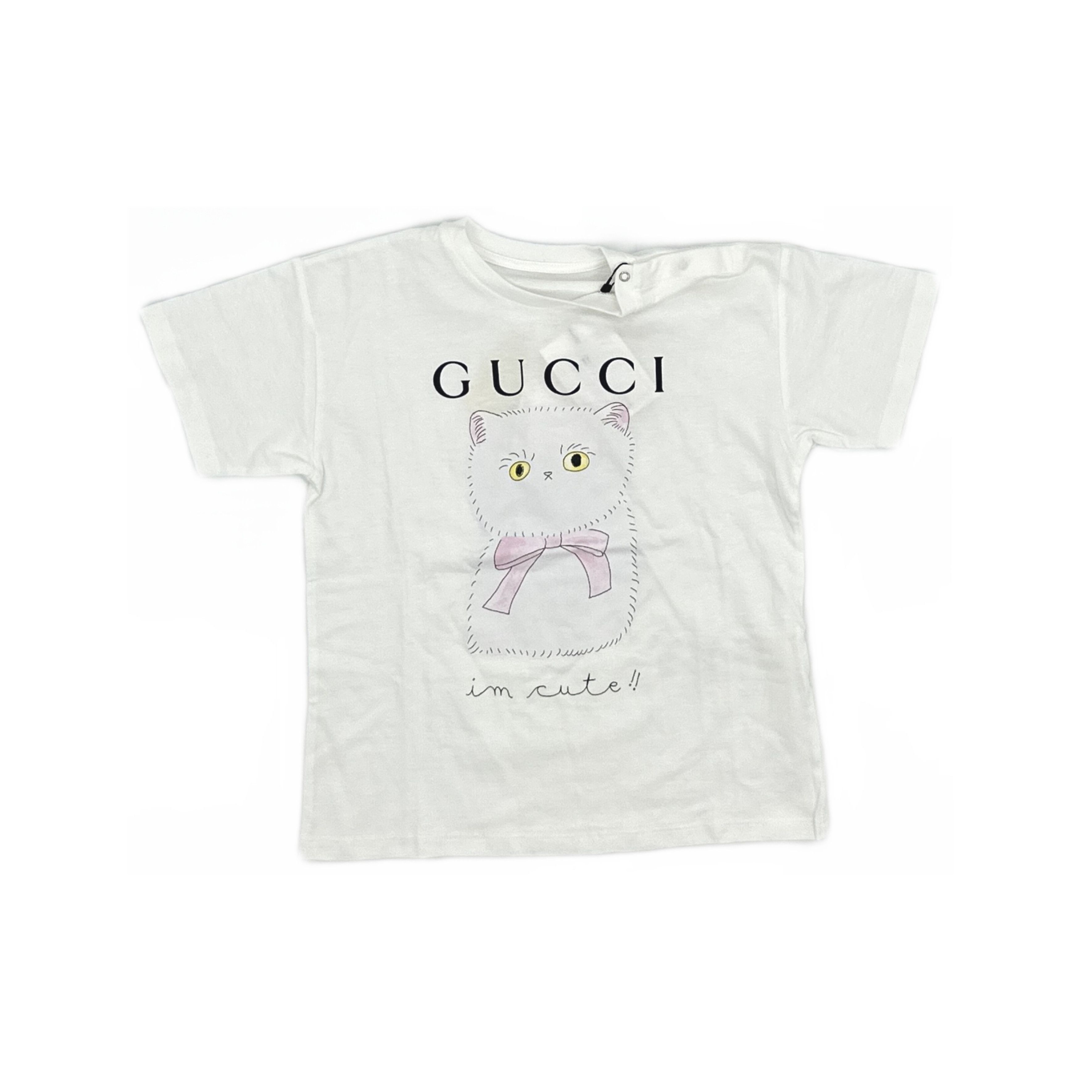 Gucci Gucci Cat Print Short Sleeve T-Shirt 36M Size US S / EU 44-46 / 1 - 2 Thumbnail