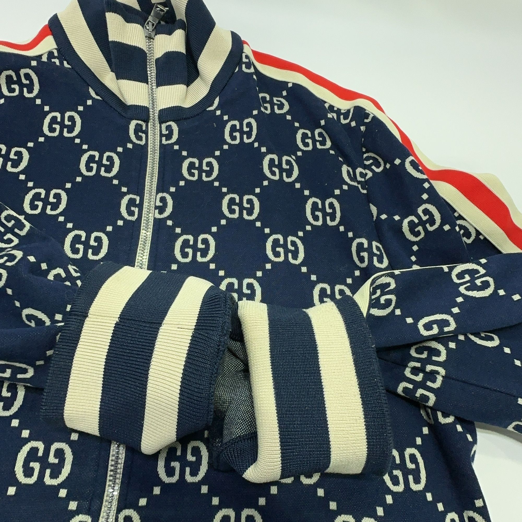 Gucci Gucci GG Monogram Jacquard Track Jacket Size M Size US M / EU 48-50 / 2 - 11 Thumbnail